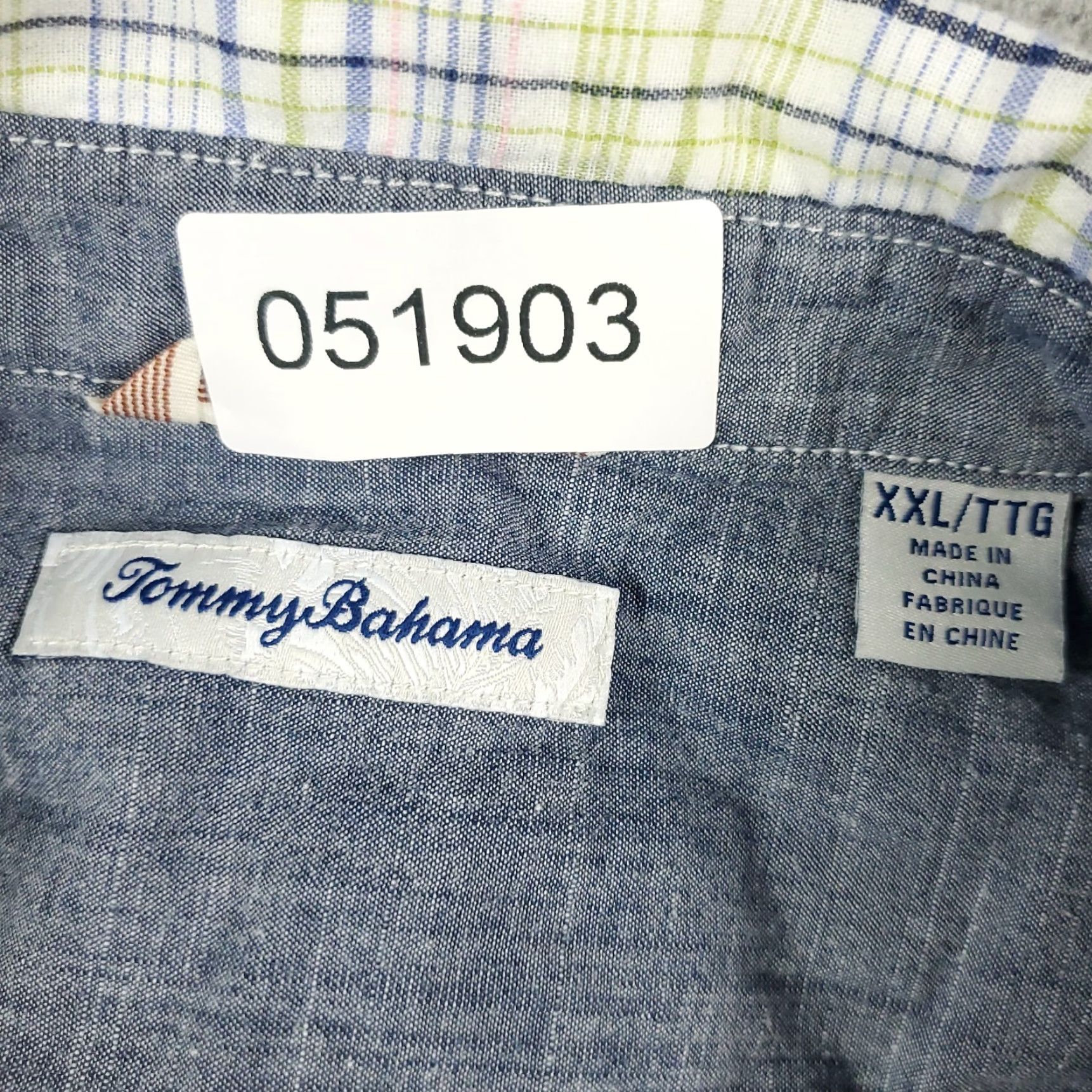 Tommy Bahama Tommy Bahama Shirt Mens 2XL Blue Plaid Casual Button Up Short Sleeve Shirt Mens Blue Plaid Button-Up Casual 2XL Size US XXL / EU 58 / 5 - 7 Thumbnail