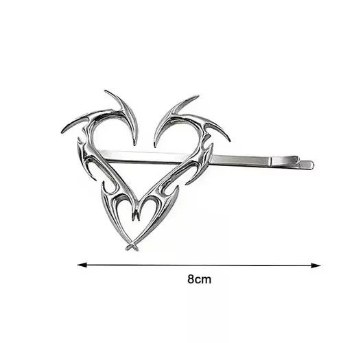 Sterling Silver 2pcs Silver hair clip Size ONE SIZE - 3 Thumbnail