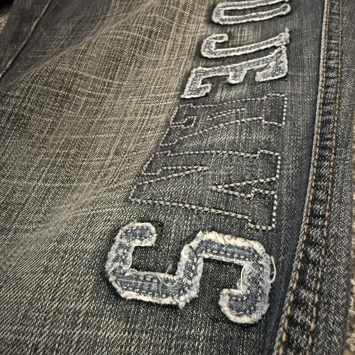 Hypebeast Special Raw Indigo Denim Baggy Flared Fubu Jeans Streetwear Size US 31 - 4 Thumbnail