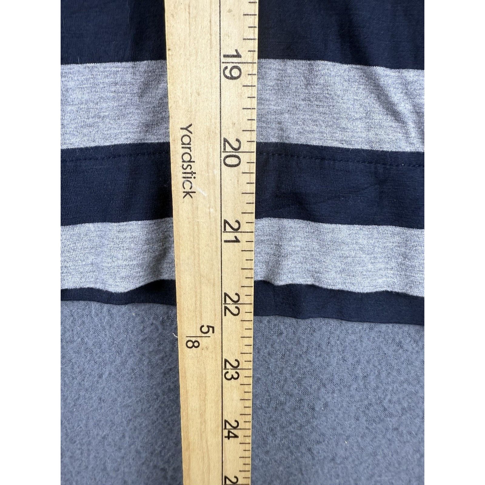 J. Jill J Jill Wearever Top Women XS Blue Gray Stipe 3/4 Sleeve Size XS / US 0-2 / IT 36-38 - 3 Thumbnail