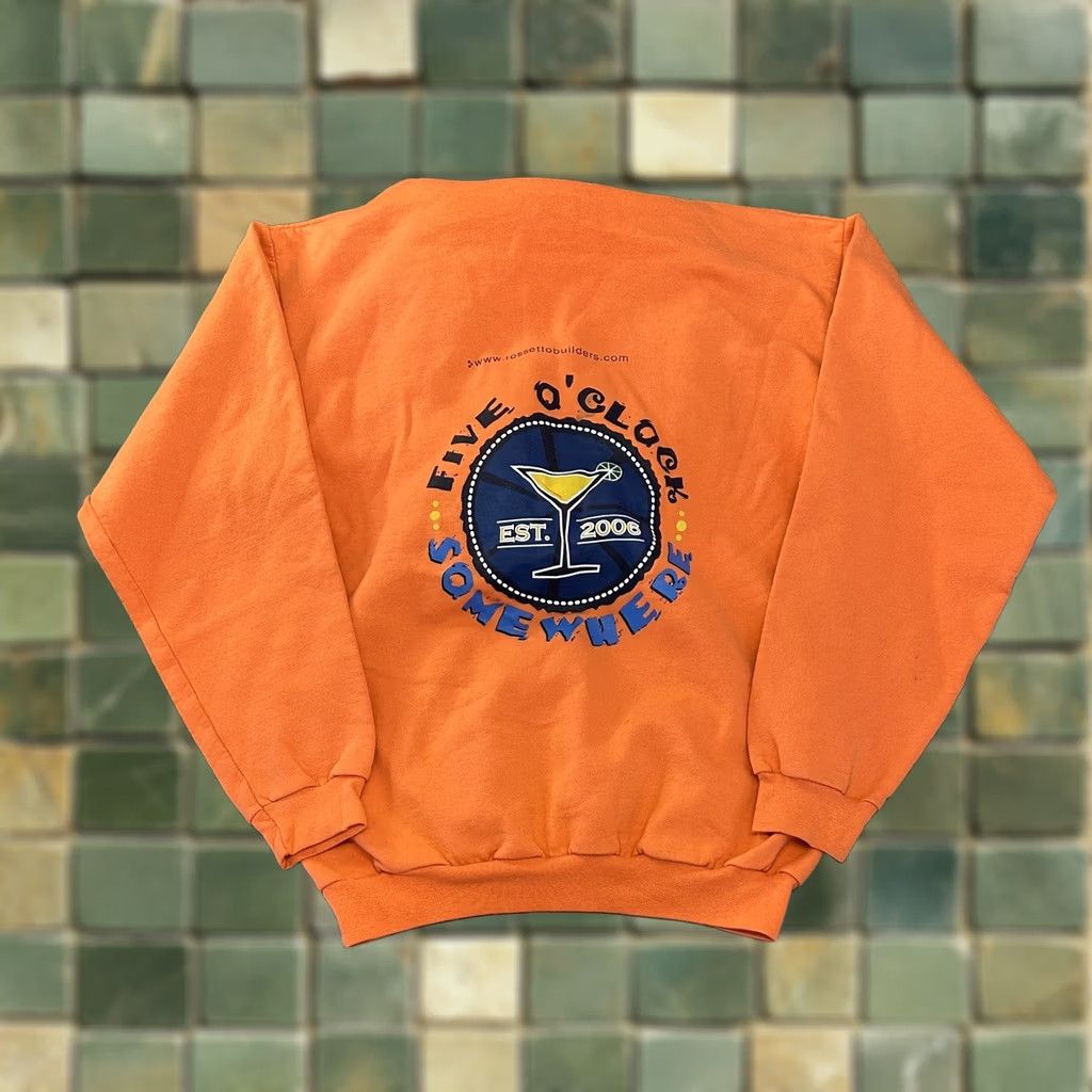 Champion VINTAGE Champion Hoodie Sweatshirt Medium Y2K It’s Five O’Clock Somewhere Size US M / EU 48-50 / 2 - 1 Thumbnail