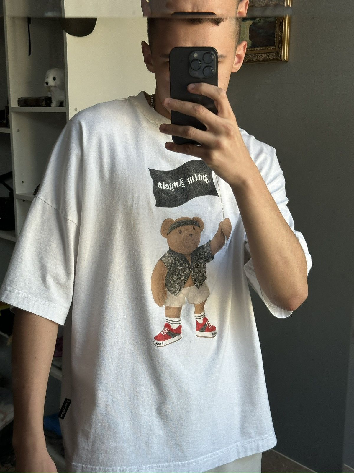 Palm Angels Palm Angels Pirate Bear flag Logo T-Shirt Size US M / EU 48-50 / 2 - 3 Thumbnail