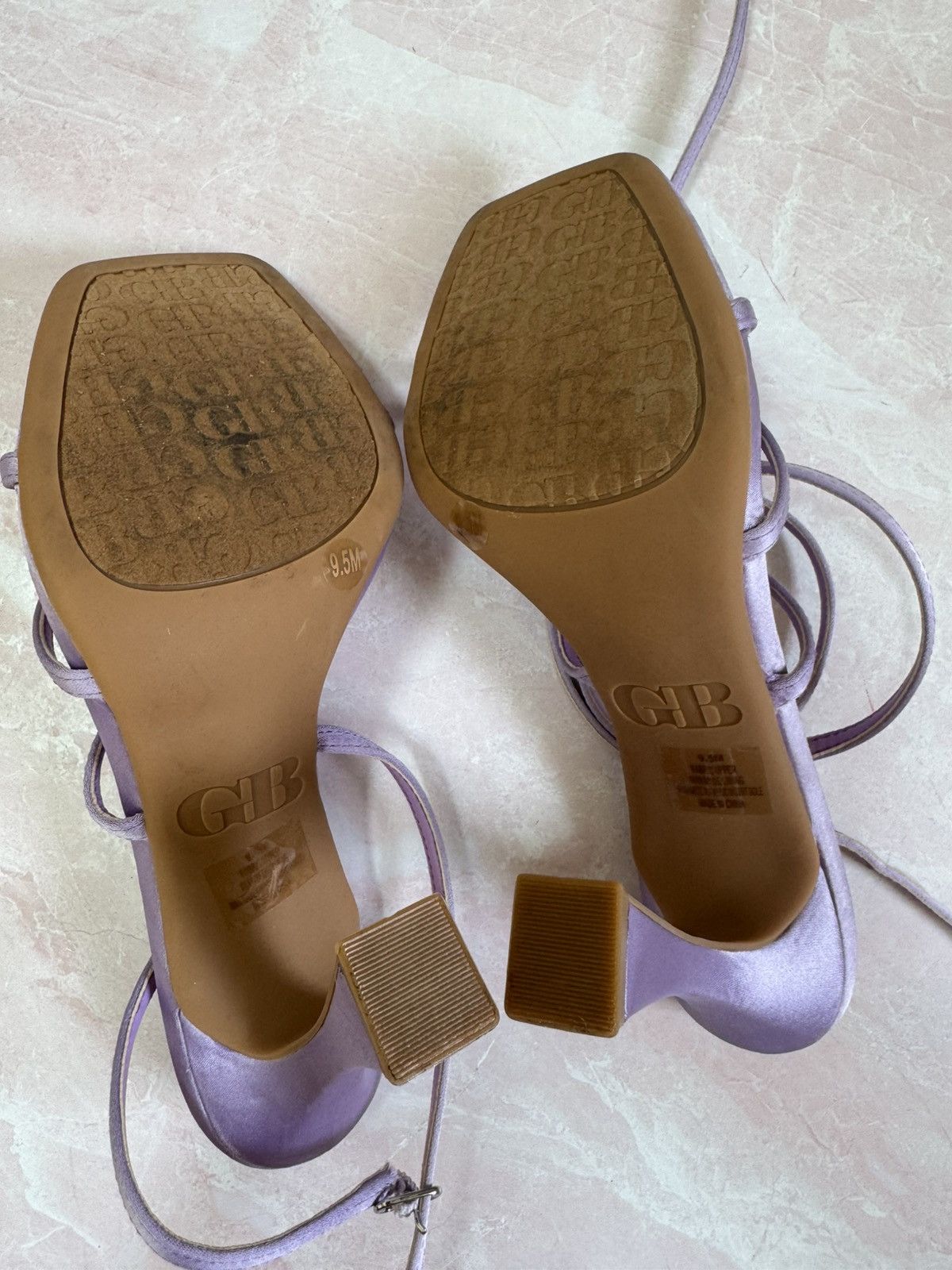 Other Gianni Bini women’s 8.5-9 open toe high heel lilac satin Size US 9 / IT 39 - 4 Thumbnail