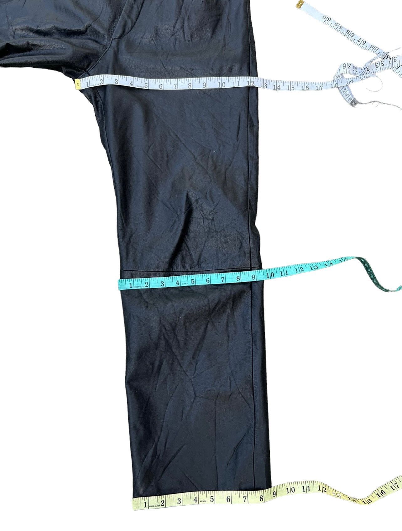 Leather Vintage Tete Homme Japan Patina Black Cowhide Leather Pant Size US 28 / EU 44 - 4 Thumbnail