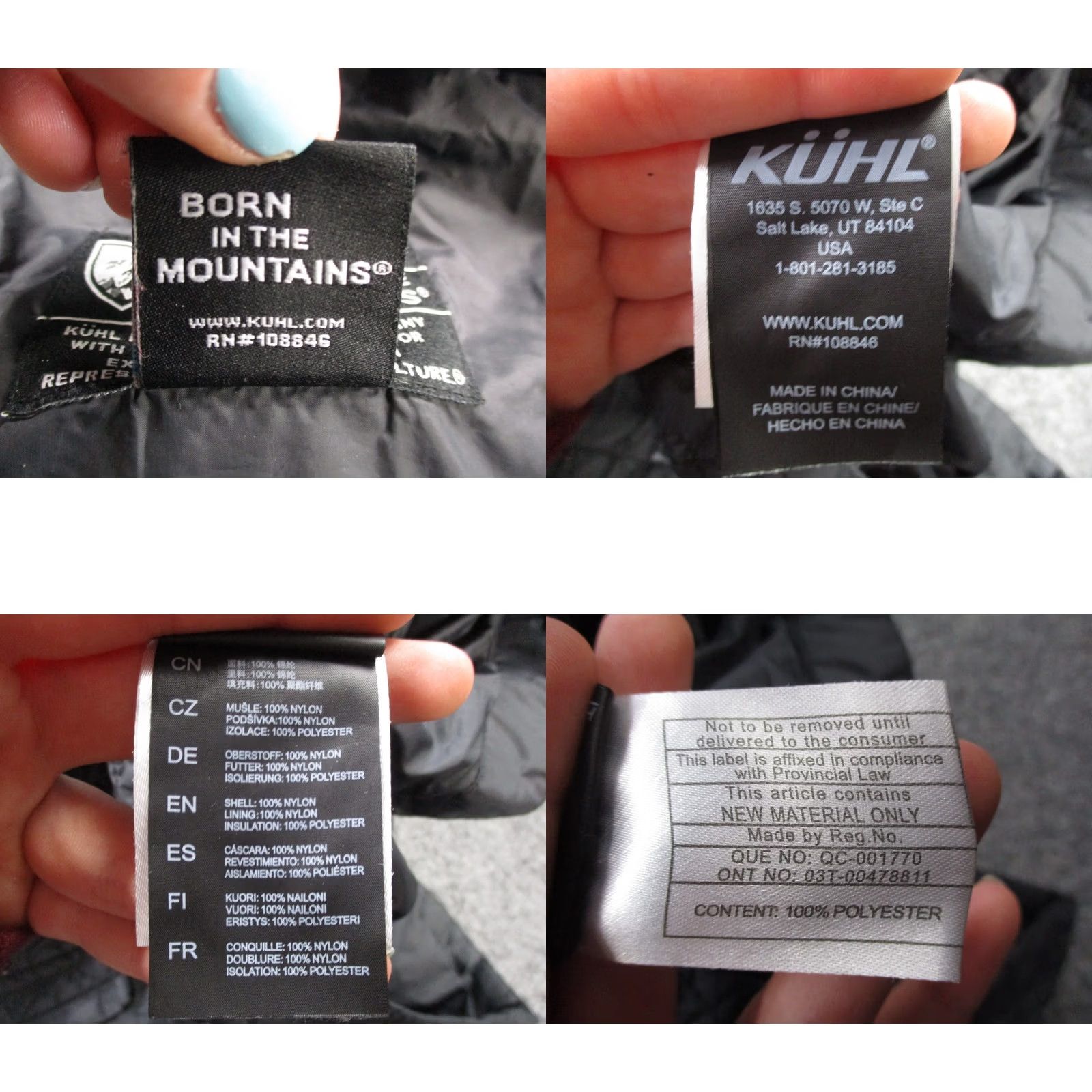 Vintage Kuhl Jacket Womens M Black Nylon Quilted Lightweight Puffer Hiking Camping Size M / US 6-8 / IT 42-44 - 8 Thumbnail