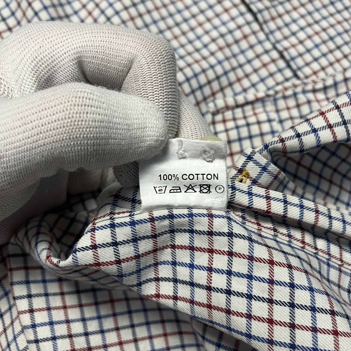 Barbour × Designer Vintage Barbour Checkered Flannel Shirt Luxury Button Down Size US M / EU 48-50 / 2 - 6 Thumbnail