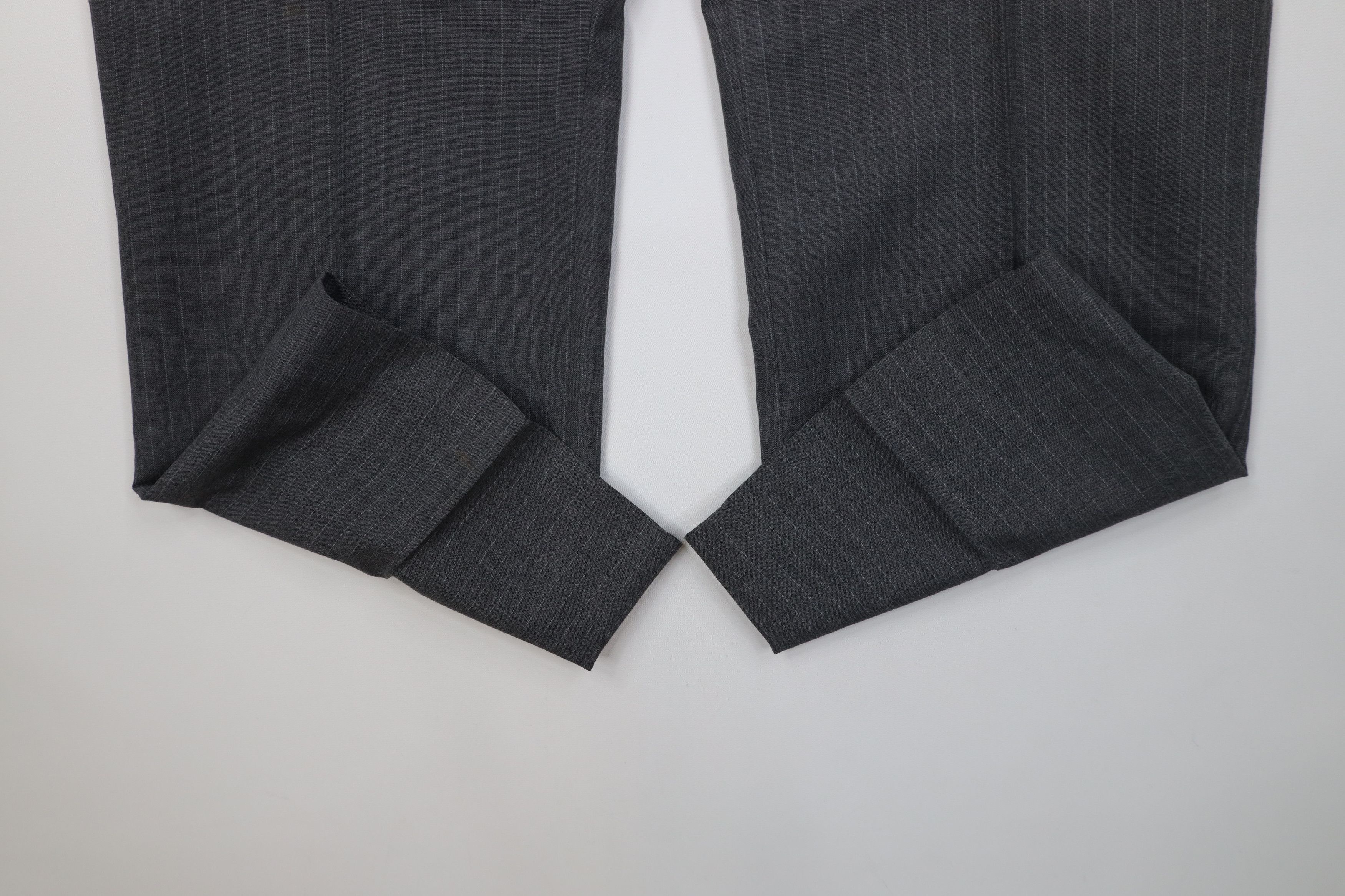 Vintage Vintage 70s Streetwear Striped Wide Leg Chino Pants Gray USA Size US 36 / EU 52 - 5 Thumbnail