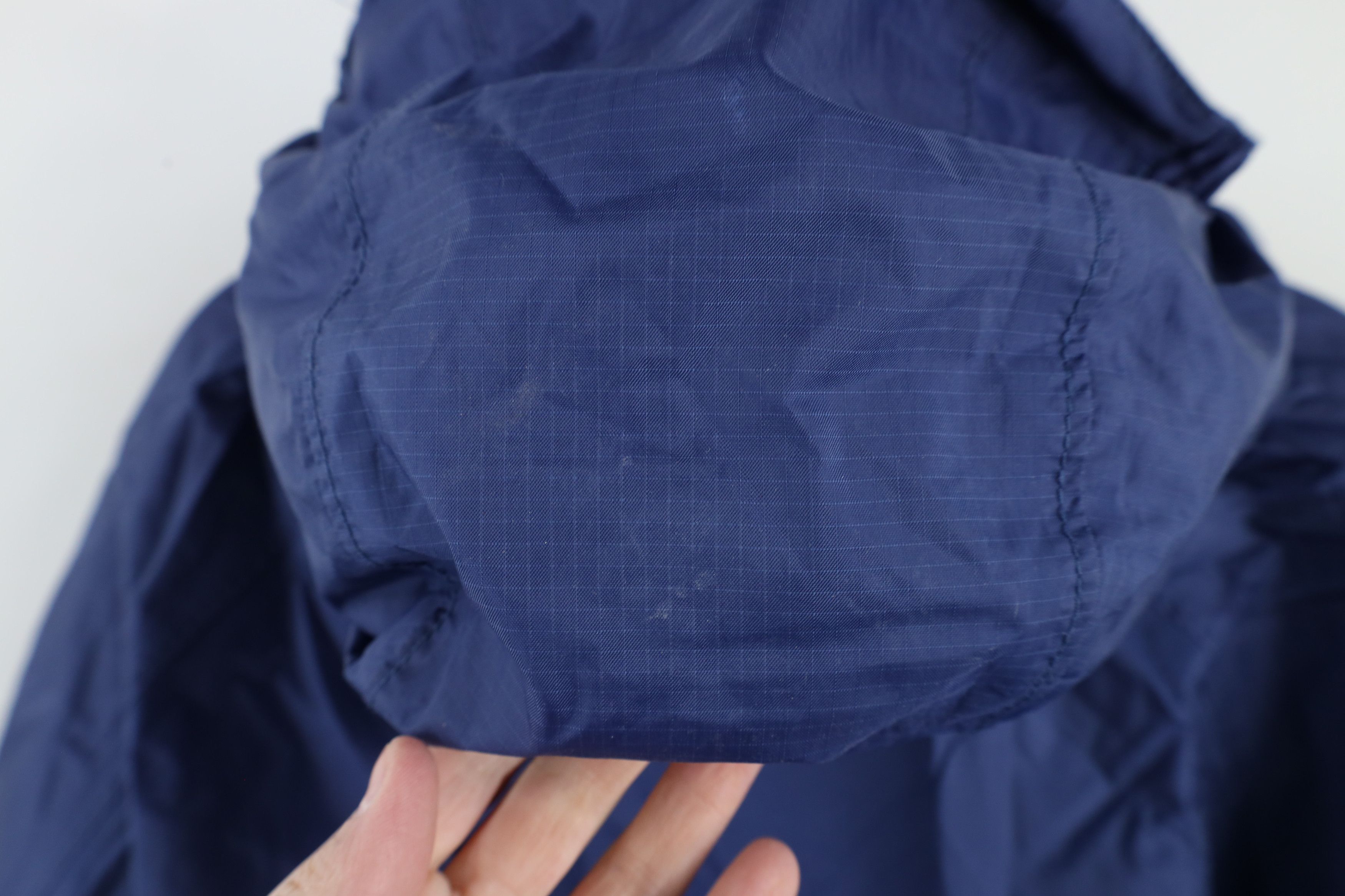 L.L. Bean × Vintage Vintage LL Bean Ripstop Hooded Windbreaker Rain Jacket Blue Size US L / EU 52-54 / 3 - 12 Thumbnail