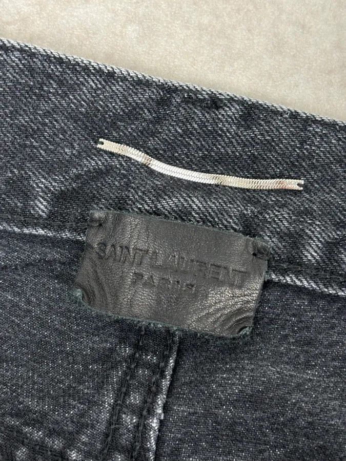 Saint Laurent Paris FW2015 Saint Laurent Black Denim Distressed Jeans Size US 32 / EU 48 - 11 Thumbnail