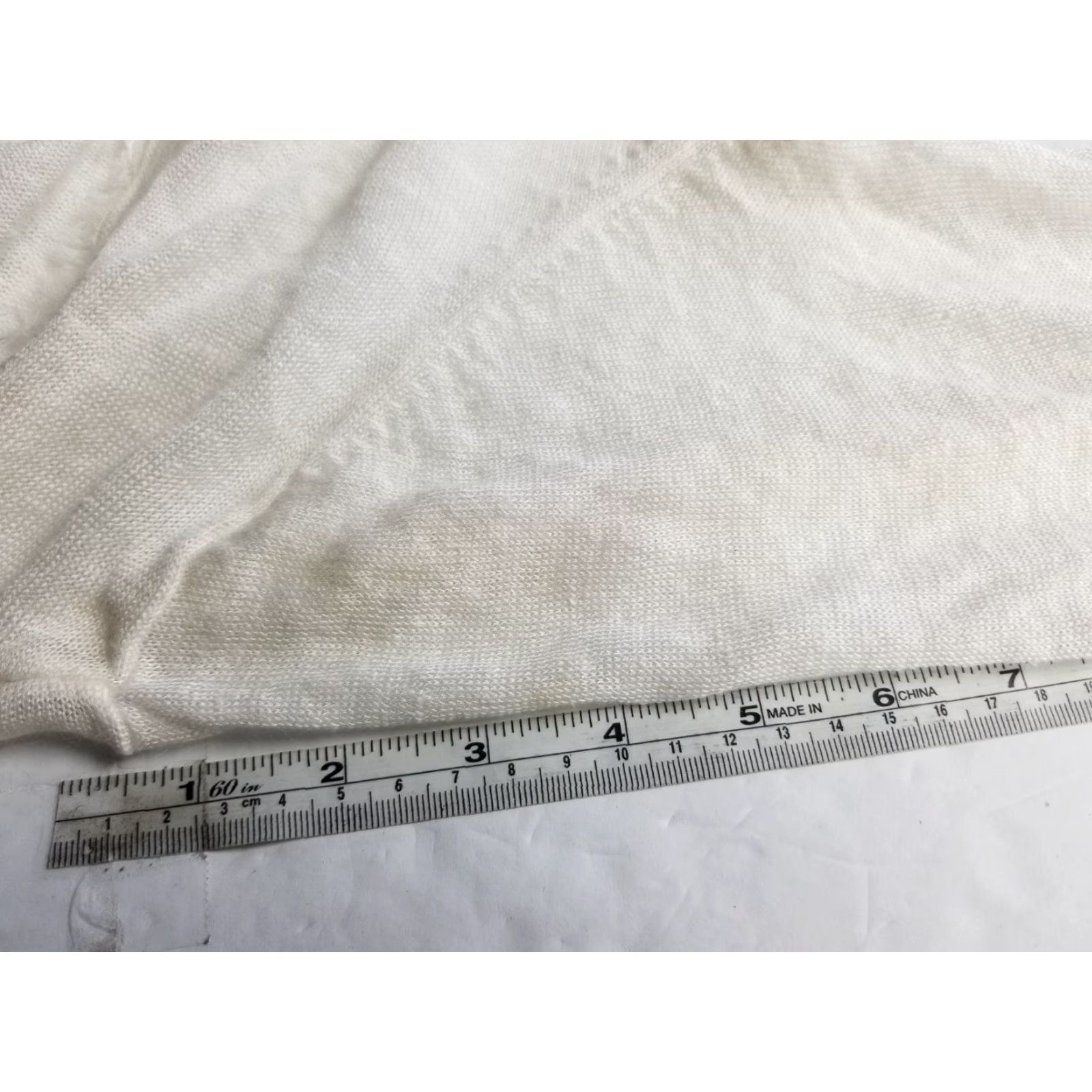 White House Black Market White House Black Market T-Shirt Women White Linen Blend V-Neck Sleeveless Open Tie L White Women Men’s? Size L / US 10 / IT 46 - 7 Thumbnail