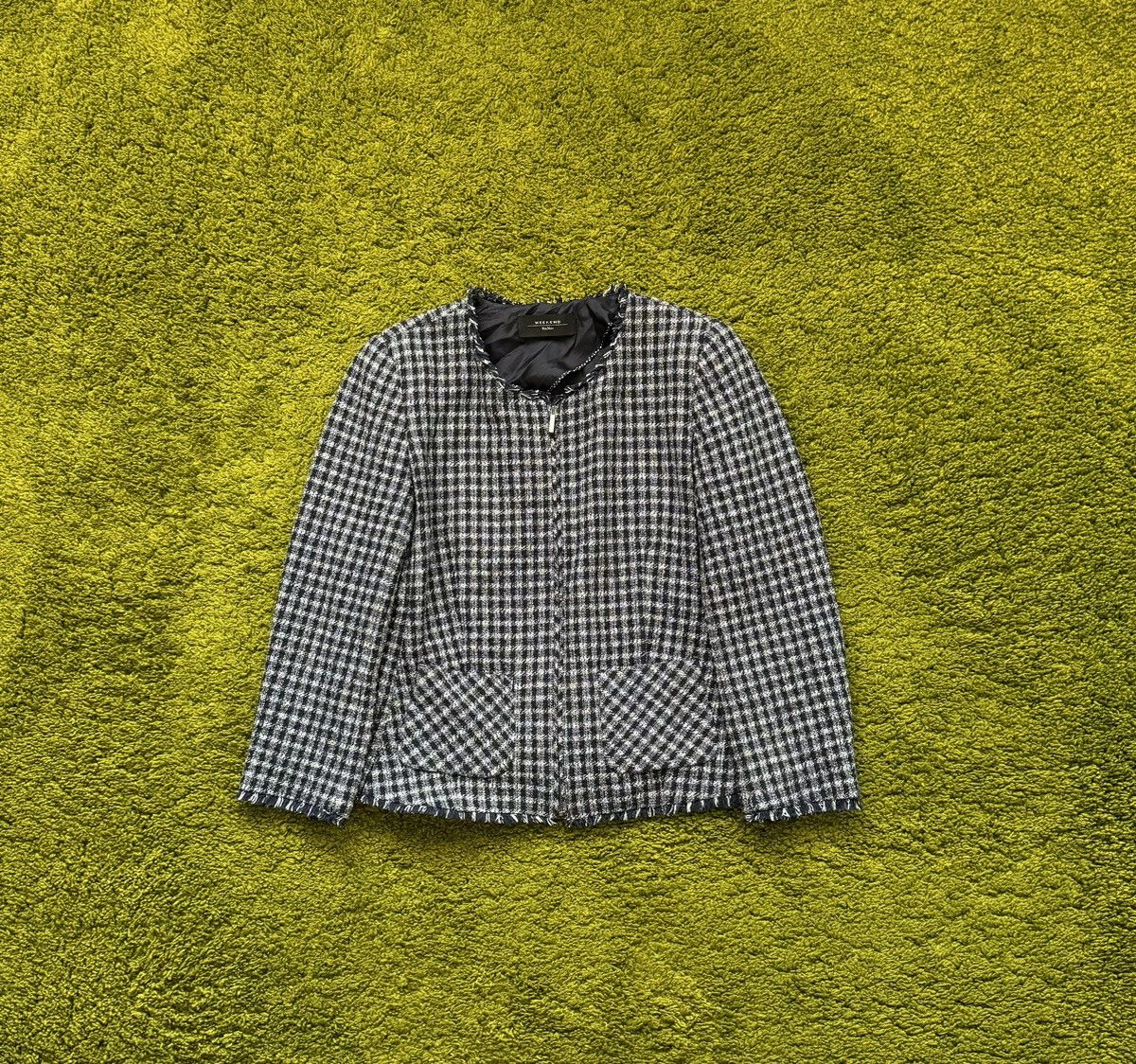 Designer × Max Mara × Weekend Max Mara Max Mara Weekend tweed blazer jacket Size L / US 10 / IT 46 - 1 Thumbnail