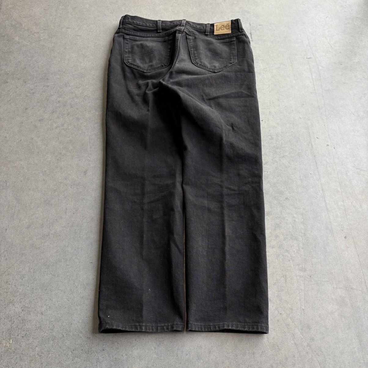Lee × Levi's × Vintage Vintage 80's Lee Jeans Wrangler Boot Cut Style 38x34 Black Size US 38 / EU 54 - 2 Thumbnail