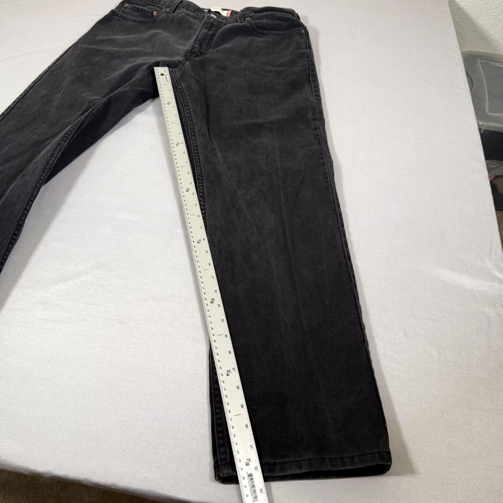 Levi's VINTAGE Levi's Jeans Mens 36x32 Black 505 Straight Fit Denim Pants Western Cowboy Size US 36 / EU 52 - 4 Thumbnail