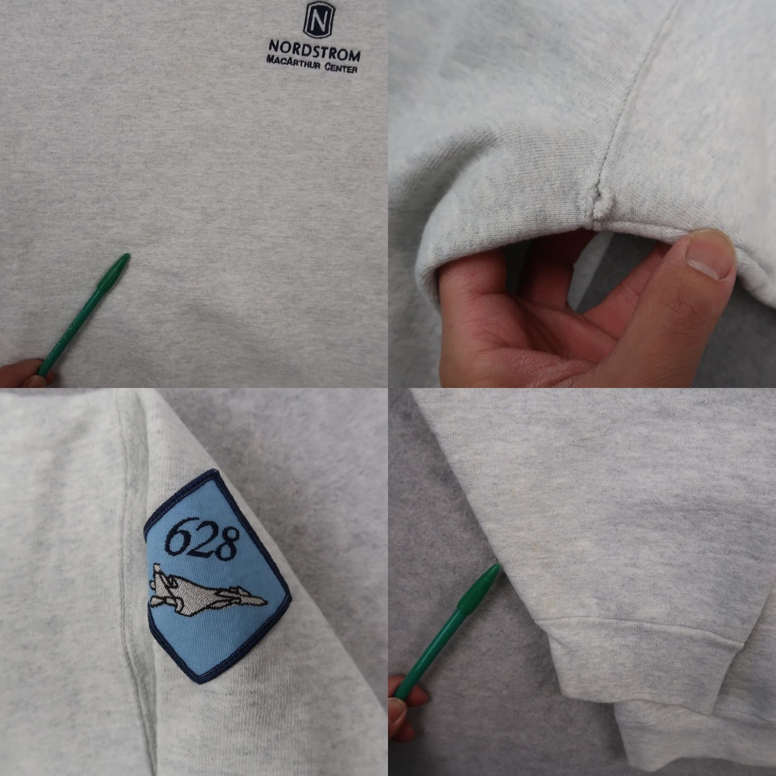 Fruit Of The Loom VINTAGE Nordstrom Sweatshirt Mens L Gray 90s Fruit of the Loom Logo Graphic Print Pullover Crew Neck Cotton Polyester Fleece Size US L / EU 52-54 / 3 - 8 Thumbnail