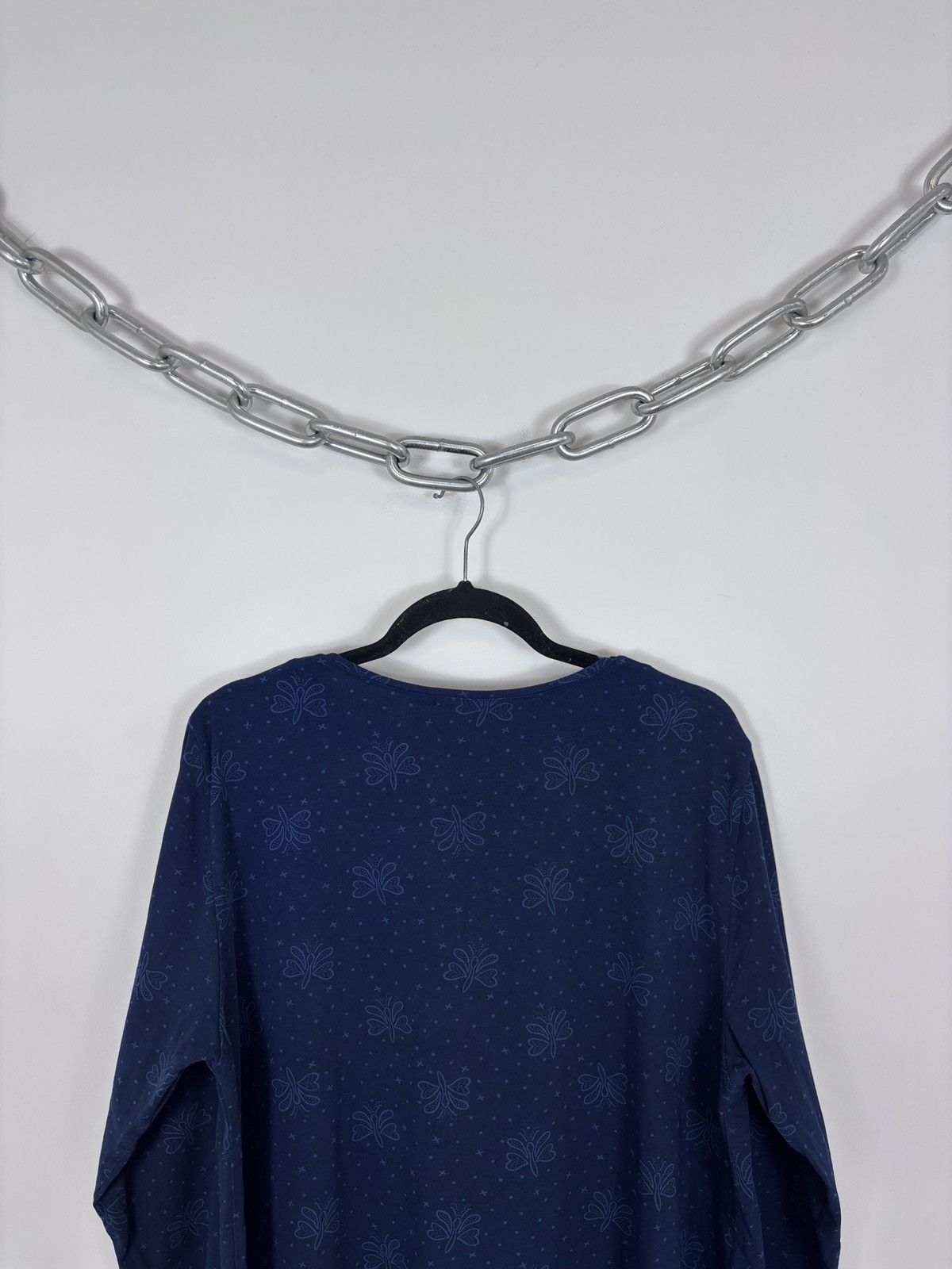 Gudrun Sjoden Gudrun Sjoden Women’s Blue Dotted Butterfly Long Sleeve Tee Size XL / US 12-14 / IT 48-50 - 11 Thumbnail