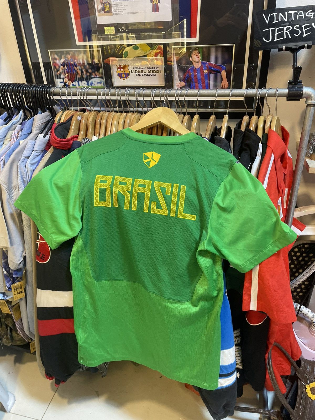 Nike Y2K Brazil Football Team Traning Kit Size US M / EU 48-50 / 2 - 3 Thumbnail