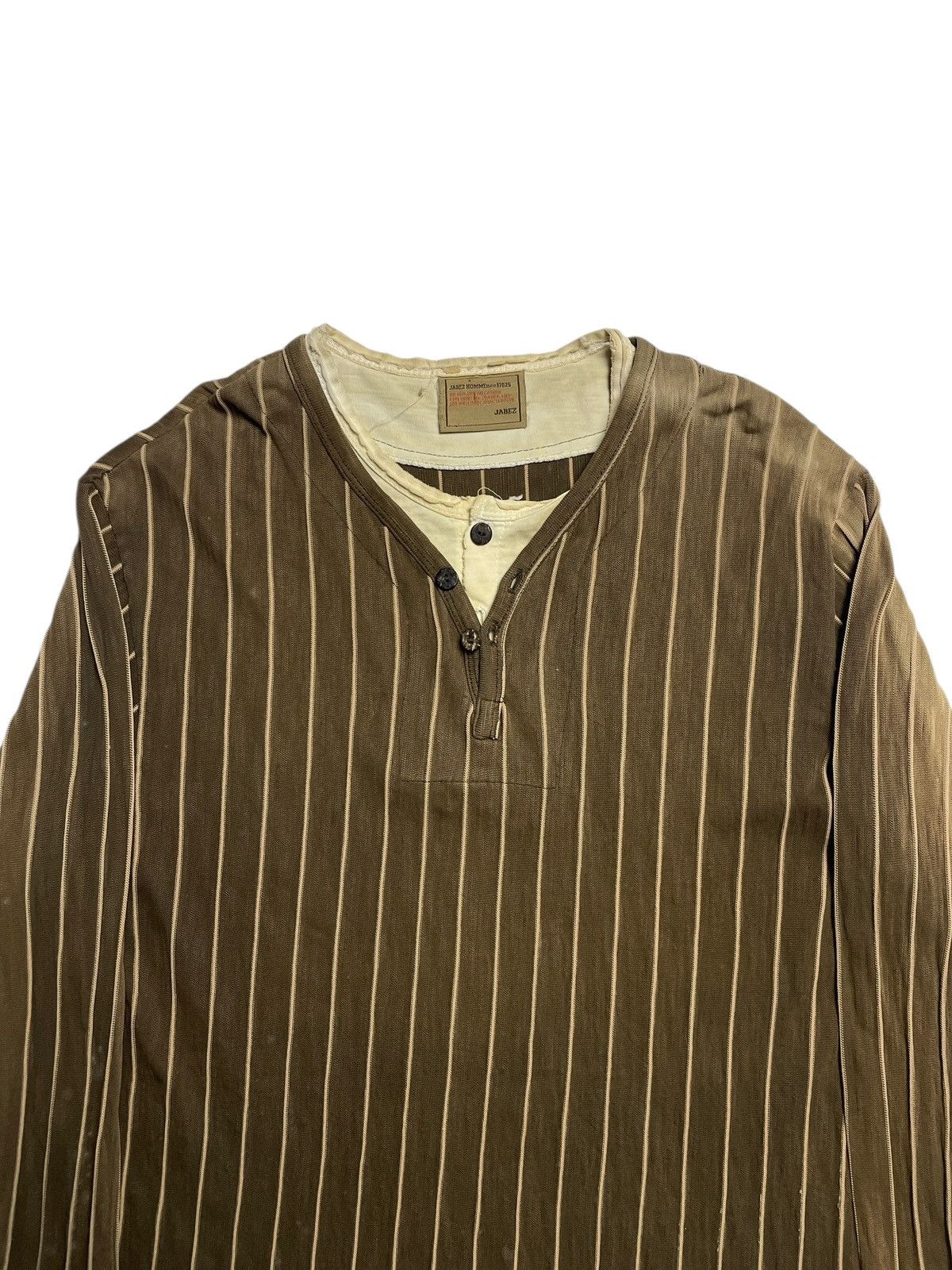 20471120 2000’s Jabez Homme - Crushed Double Collar LongSleeve Size US M / EU 48-50 / 2 - 2 Thumbnail
