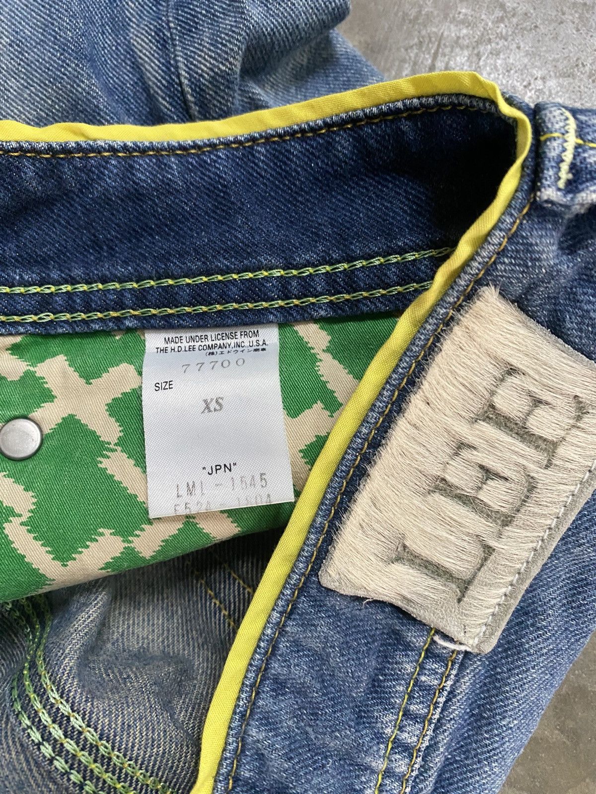If Six Was Nine × Le Grande Bleu (L.G.B.) × Lee Super Flare Jeans Vintage Lee Washed Blue @268 Size US 28 / EU 44 - 13 Thumbnail