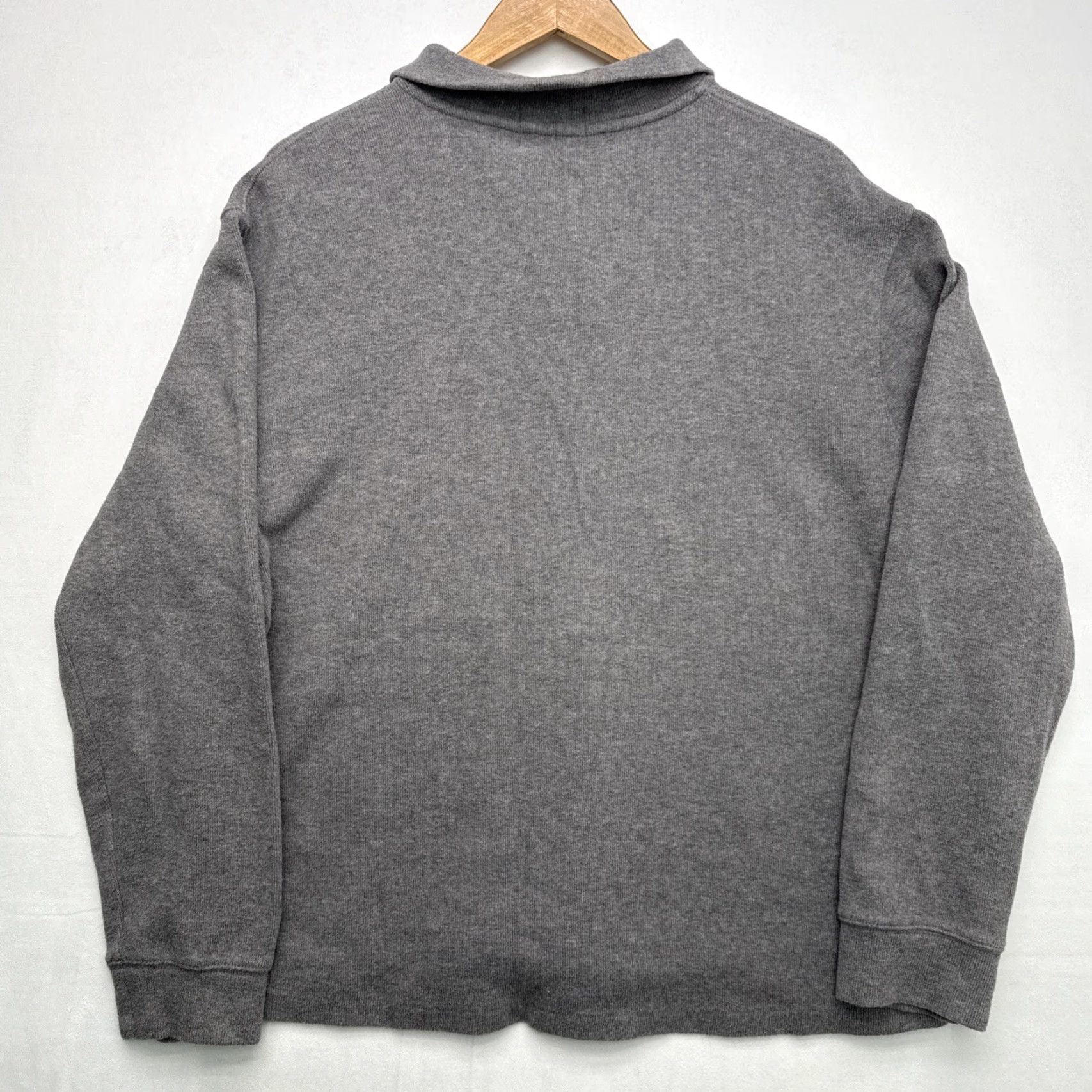 Polo Ralph Lauren Polo Ralph Lauren Mens Sweater 1/4-Zip Gray L 100% Cotton Size US L / EU 52-54 / 3 - 7 Thumbnail