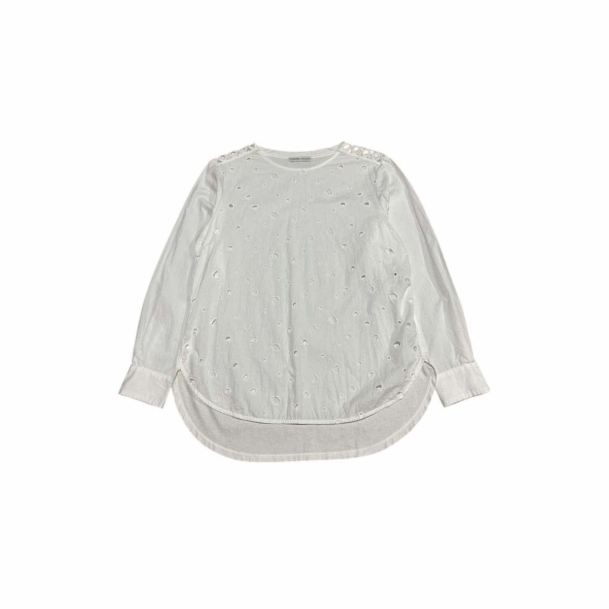 Issey Miyake 🔥Rare Vintage Tsumori Chisato Perforated Geometric Shirt Size M / US 6-8 / IT 42-44 - 10 Thumbnail