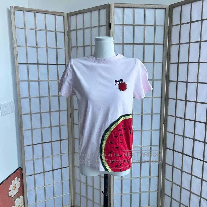 Loewe Loewe Pink Cotton Women's T-Shirt . Size XS / US 0-2 / IT 36-38 - 1 Thumbnail