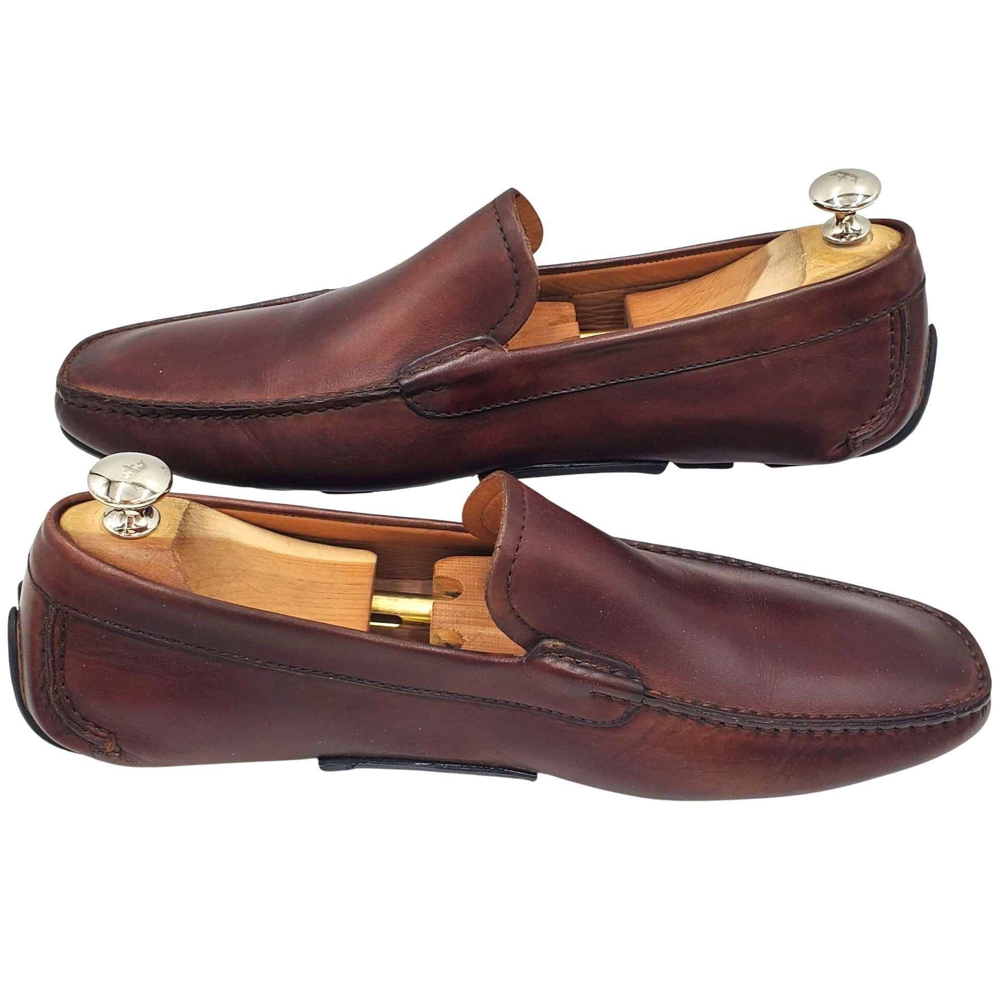 Florsheim Florsheim Men's size 10 Brown Leather Slip-On Casual Driving Size US 10 / EU 43 - 9 Thumbnail
