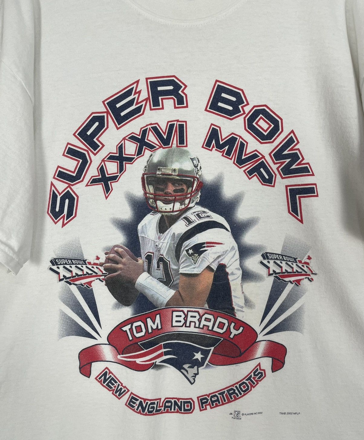 NFL × Vintage Vintage Superbowl New England Patriot Tom Brady NFL tee Size US L / EU 52-54 / 3 - 3 Thumbnail