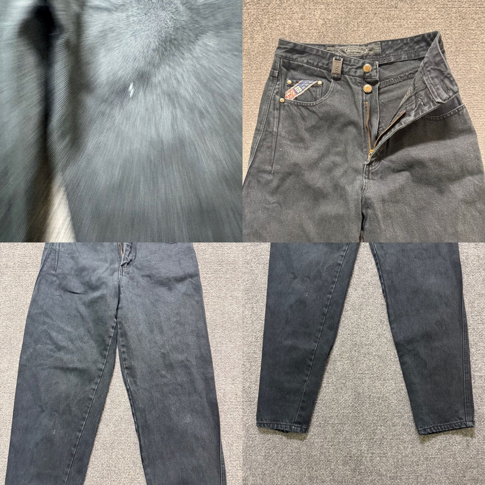 Vintage VINTAGE Union Bay Jeans Women Pants 24x28 Black 100% Cotton Y2K Grunge Plus Womens Size 42" / US 20 - 8 Thumbnail