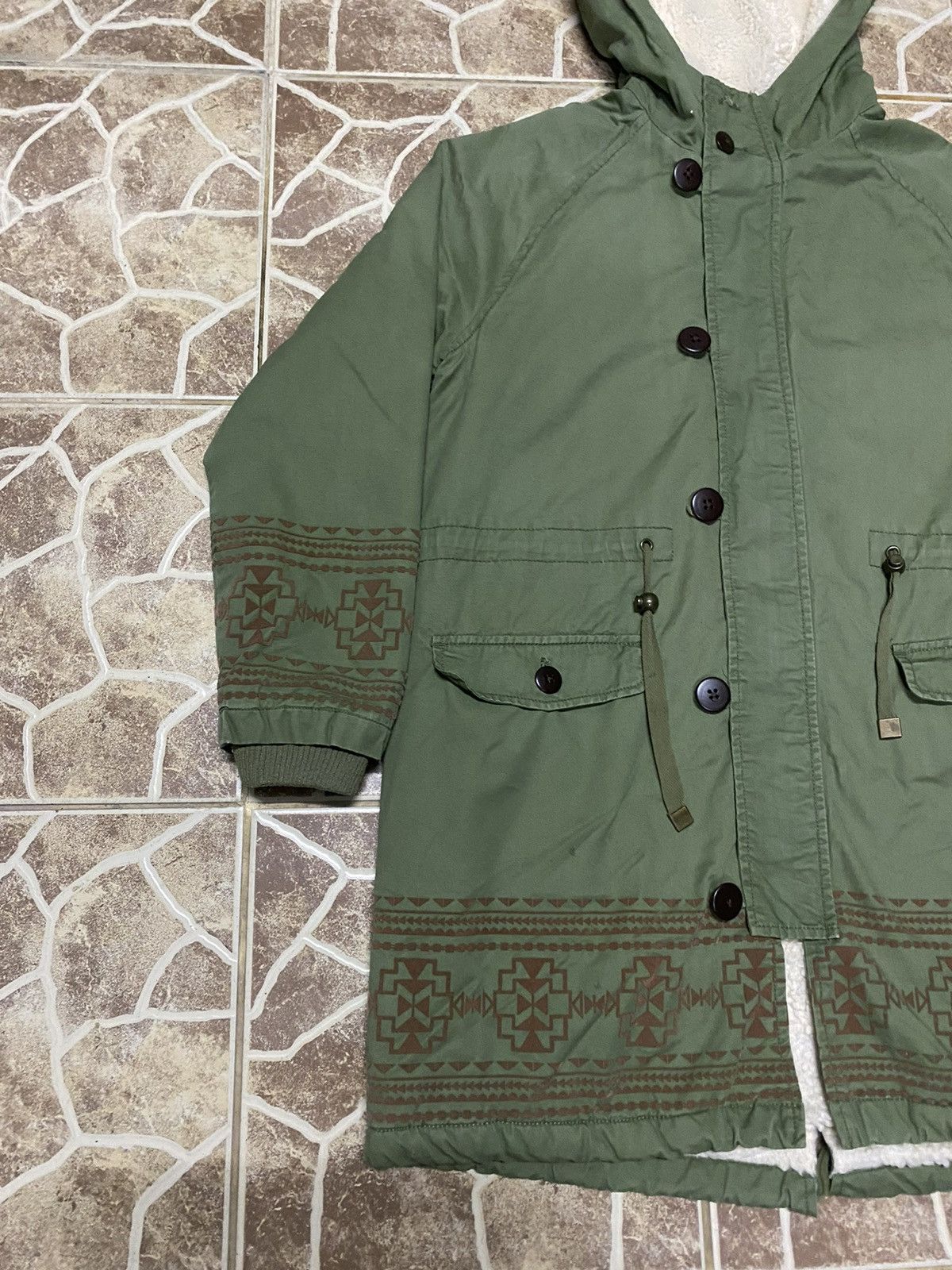 Japanese Brand × Vintage VINTAGE TITICACA FISHTAIL Navajo Sherpa Parka Jacket Size US M / EU 48-50 / 2 - 4 Thumbnail