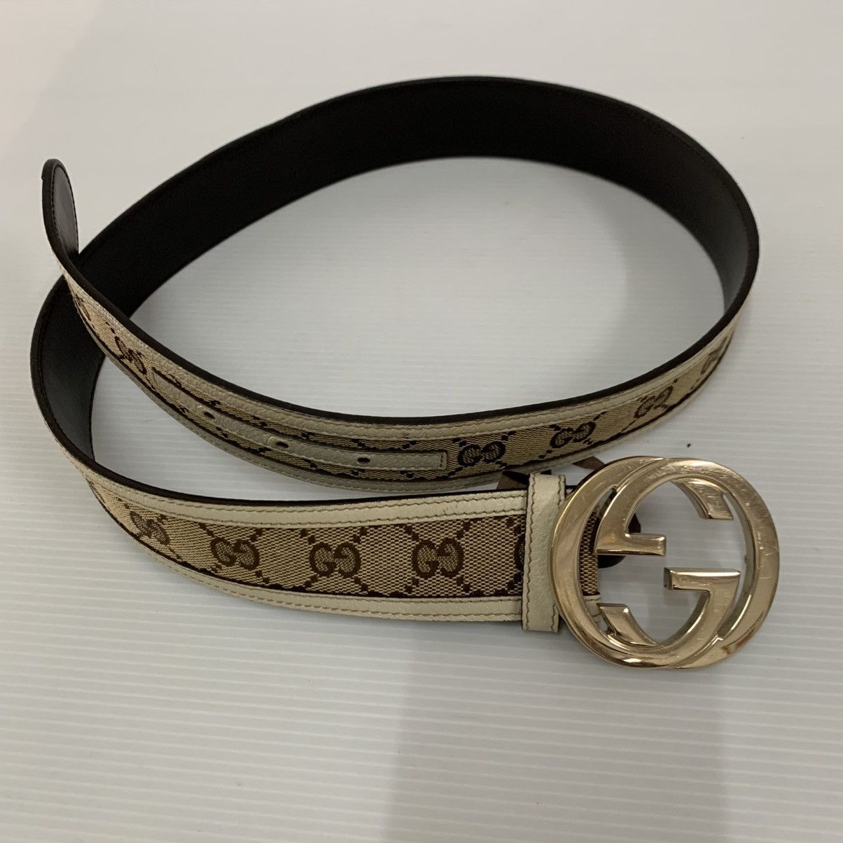 Gucci Gucci Monogram Belt Size 34 - 2 Thumbnail