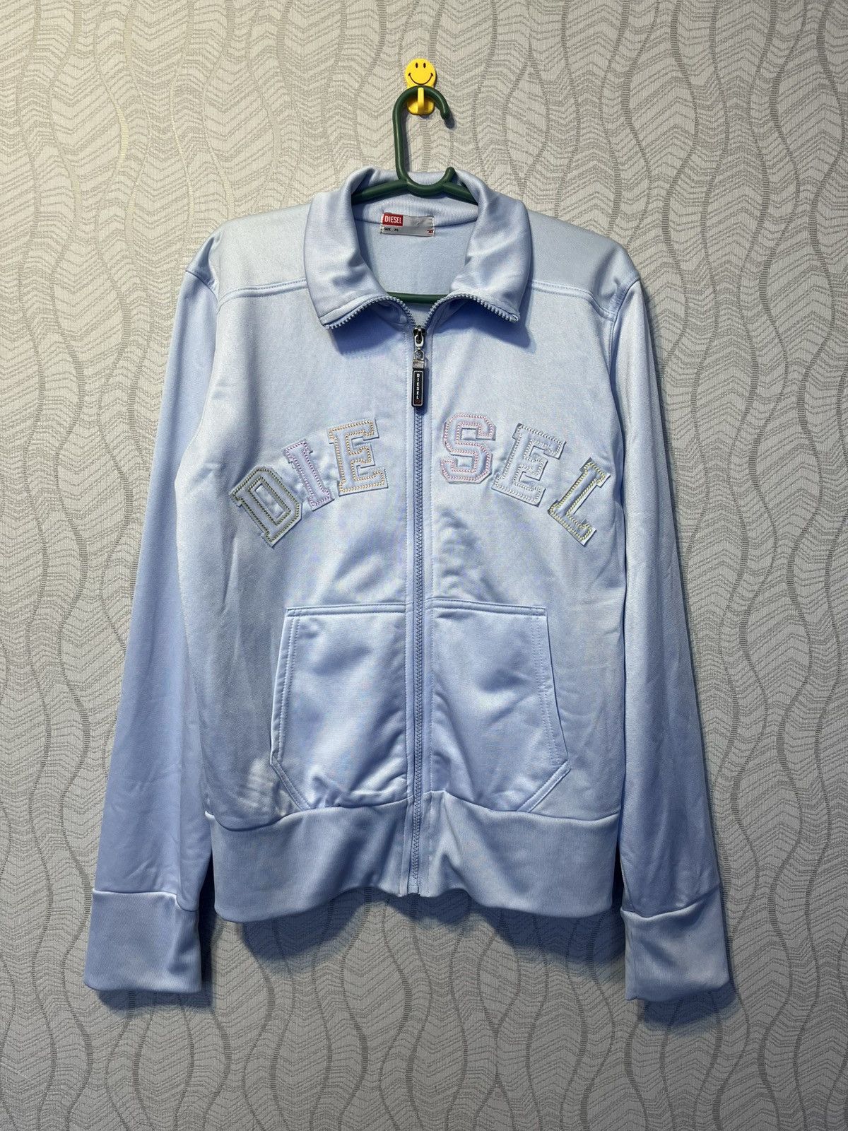 Diesel × Vintage Vintage Diesel Women’s Blue Y2K Zip Track Jacket Size M / US 6-8 / IT 42-44 - 1 Thumbnail
