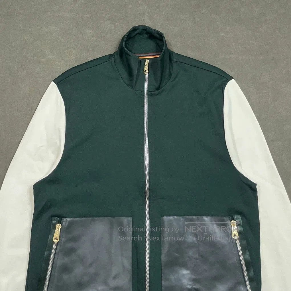 Paul Smith Paul Smith Leather Patchwork Knit Jacket. Size US S / EU 44-46 / 1 - 4 Thumbnail