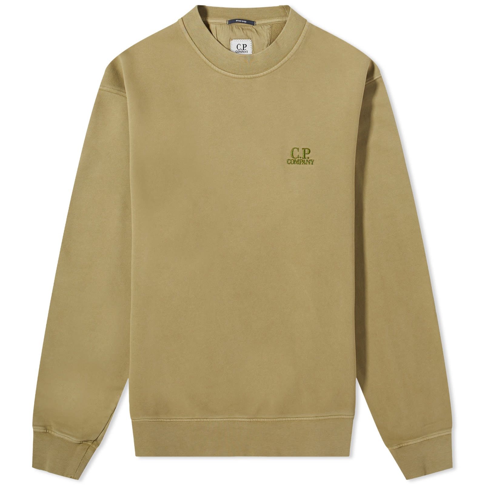 C.P. Company o1y1224 Logo Crewneck Sweatshirt in Military Green Size US L / EU 52-54 / 3 - 1 Thumbnail