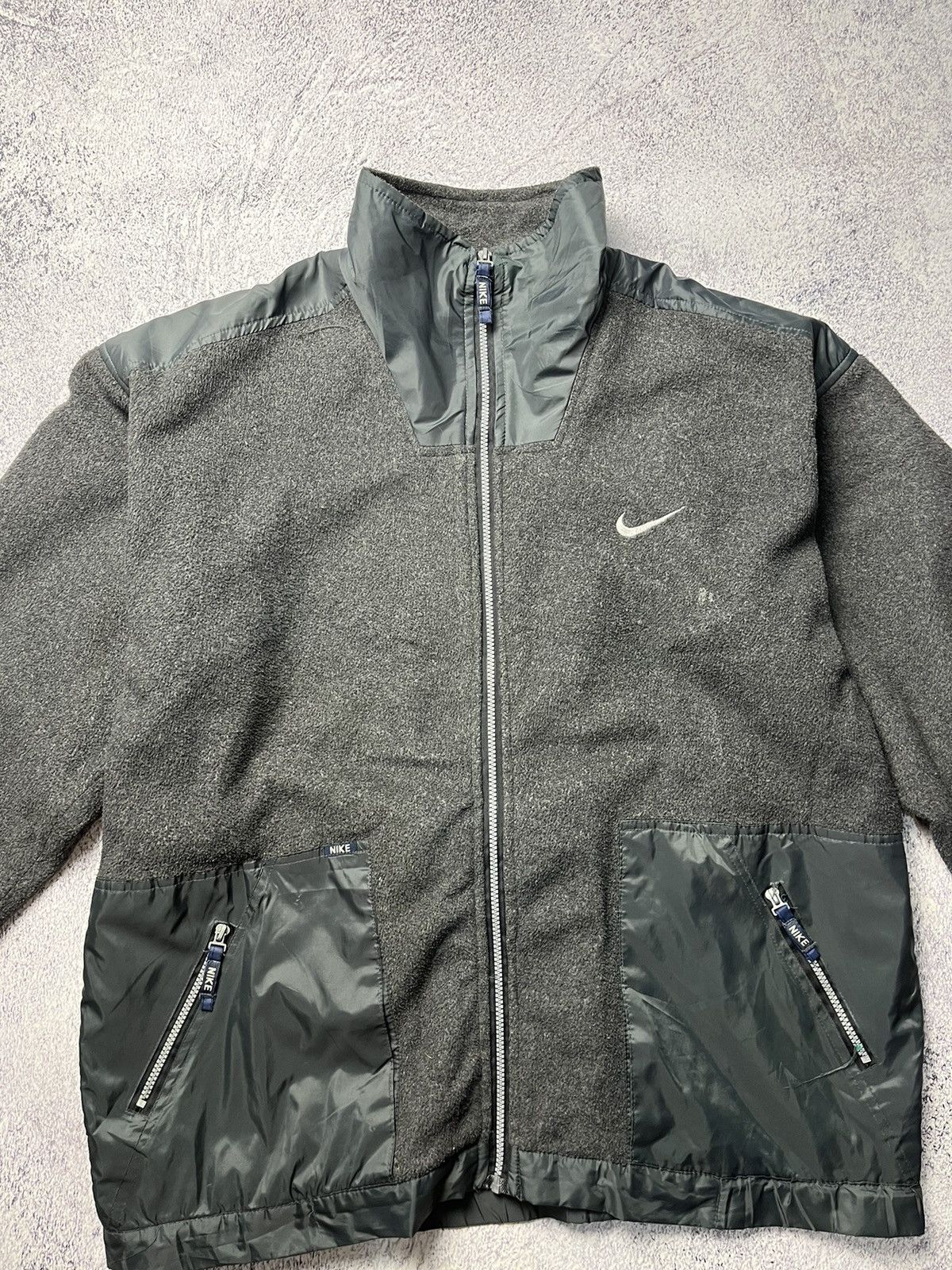 Nike Vintage Nike Zoom Fleece Jacket Baggy styles 90's Y2K Size US XXL / EU 58 / 5 - 5 Thumbnail