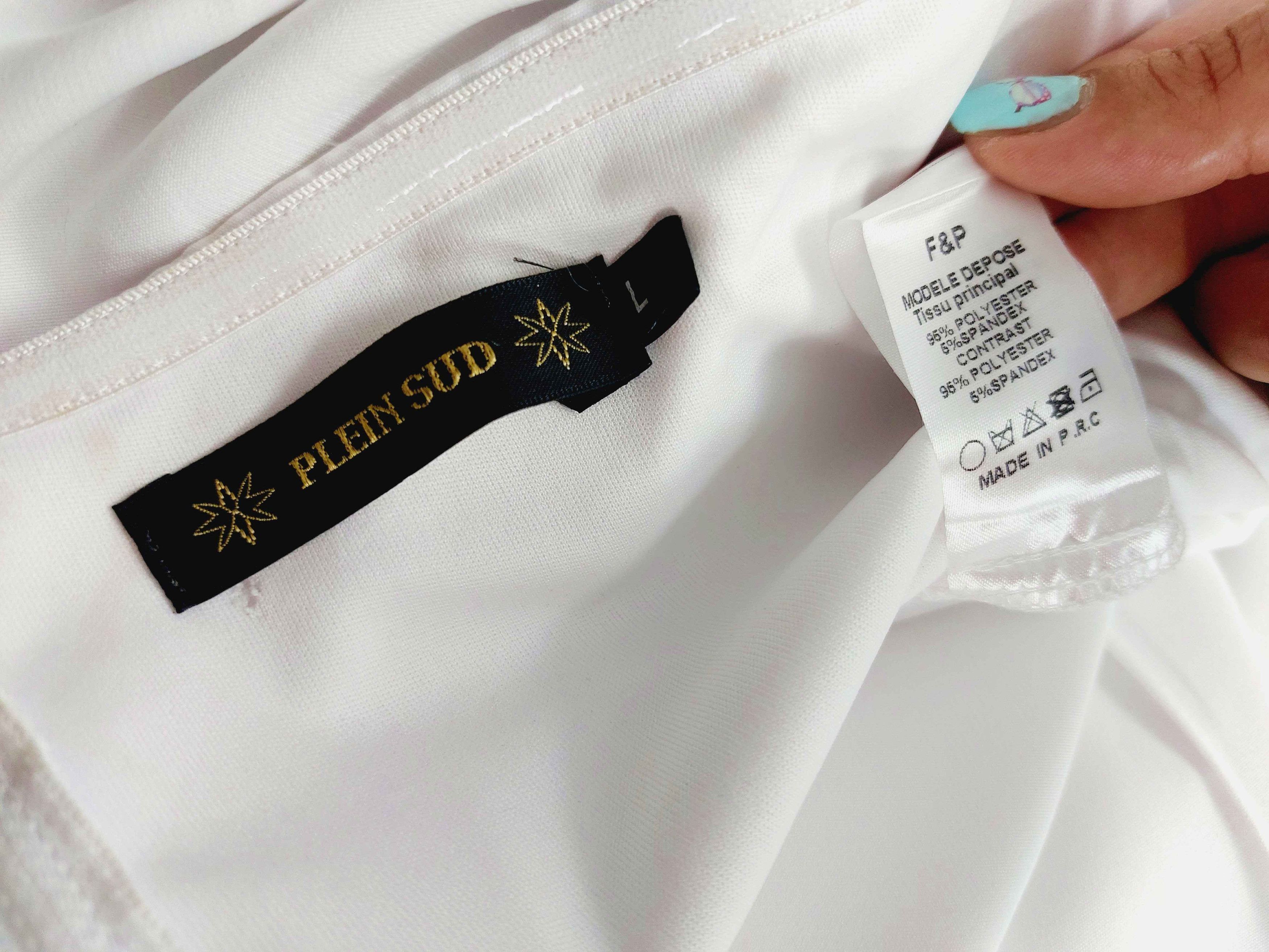 plein sud Plein Sud Faycal Amor White Feather Jumpsuit Dress Size 32" / US 10 / IT 46 - 18 Thumbnail