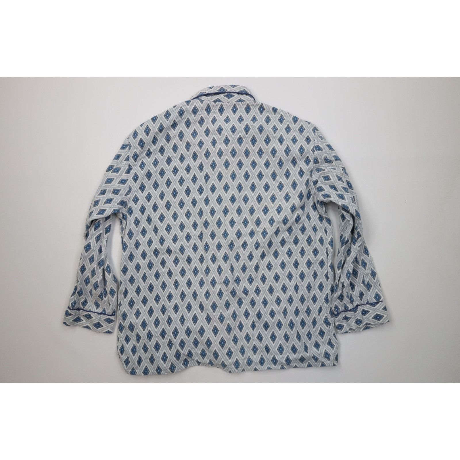 Vintage Vintage 70s Streetwear 2 Piece Flannel Diamond Pajamas Size US L / EU 52-54 / 3 - 5 Thumbnail