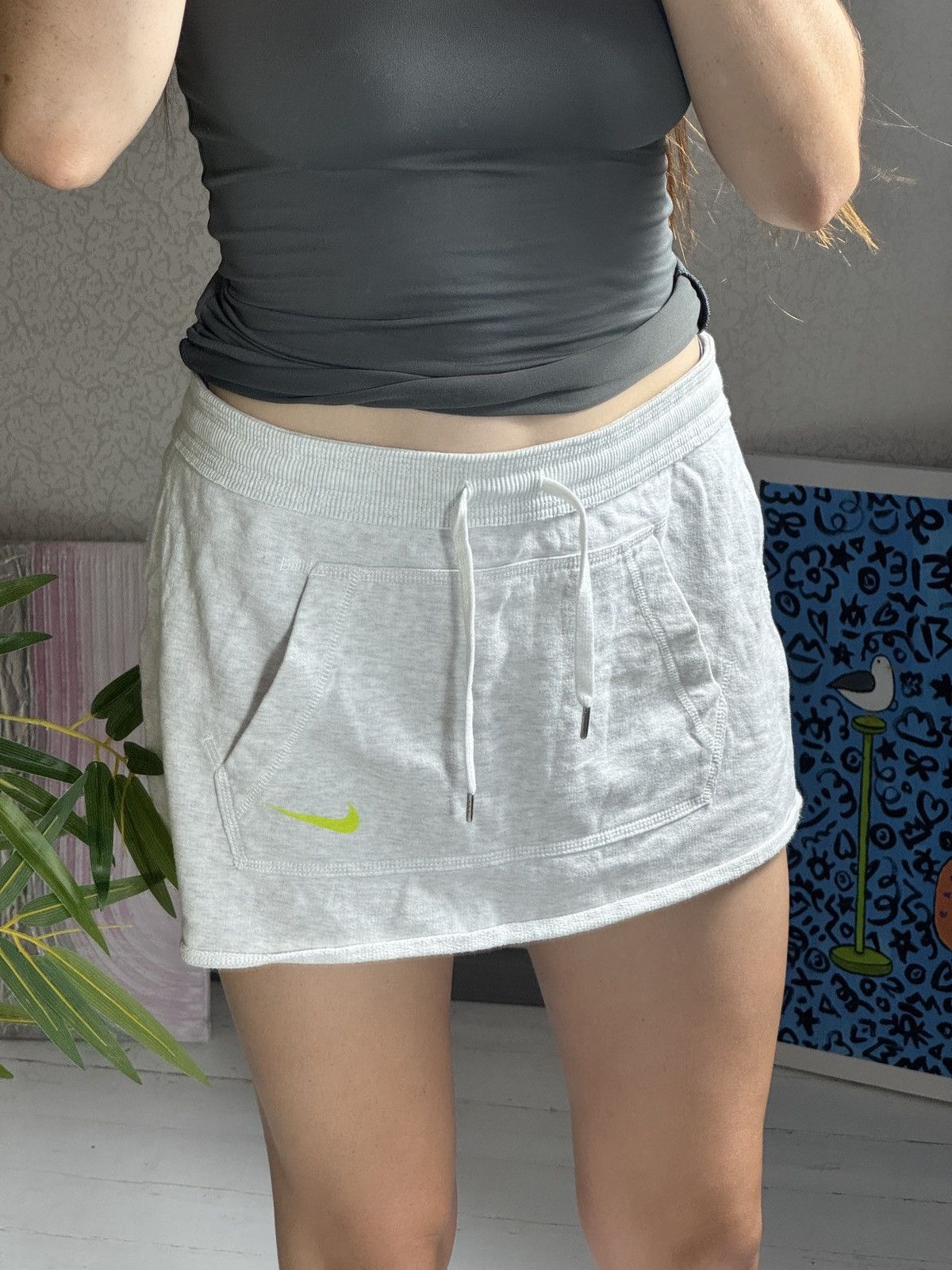Nike VINTAGE NIKE 2000s UPCYCLING MINI SKIRT Size 28" / US 6 / IT 42 - 2 Thumbnail
