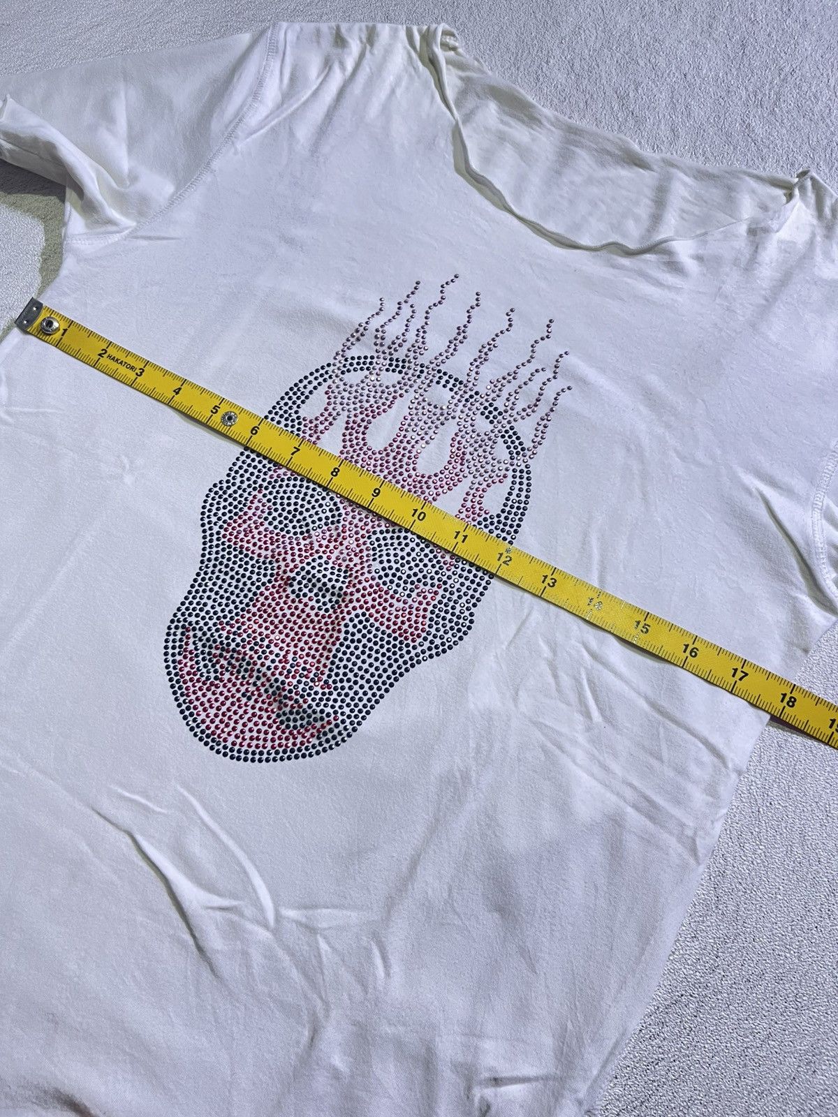 Hysteric Glamour Y2K LUCIEN PELLAT-FINET SKULL GLITER STYLE TSHIRT Size M / US 6-8 / IT 42-44 - 9 Thumbnail