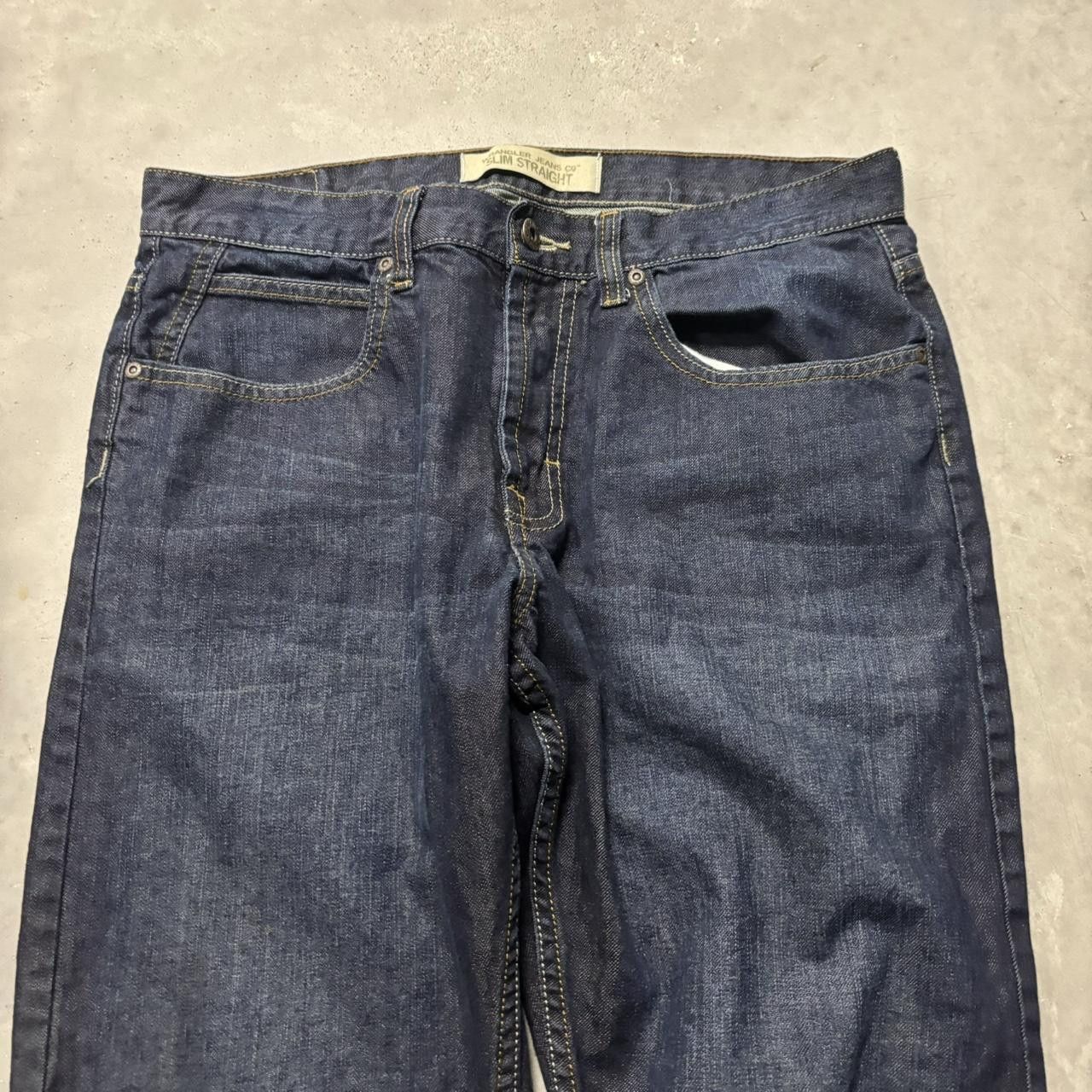Japanese Brand × Vintage Crazy Vintage Y2K/2000s Grunge Dark Wash Denim Jeans! Size US 32 / EU 48 - 5 Thumbnail