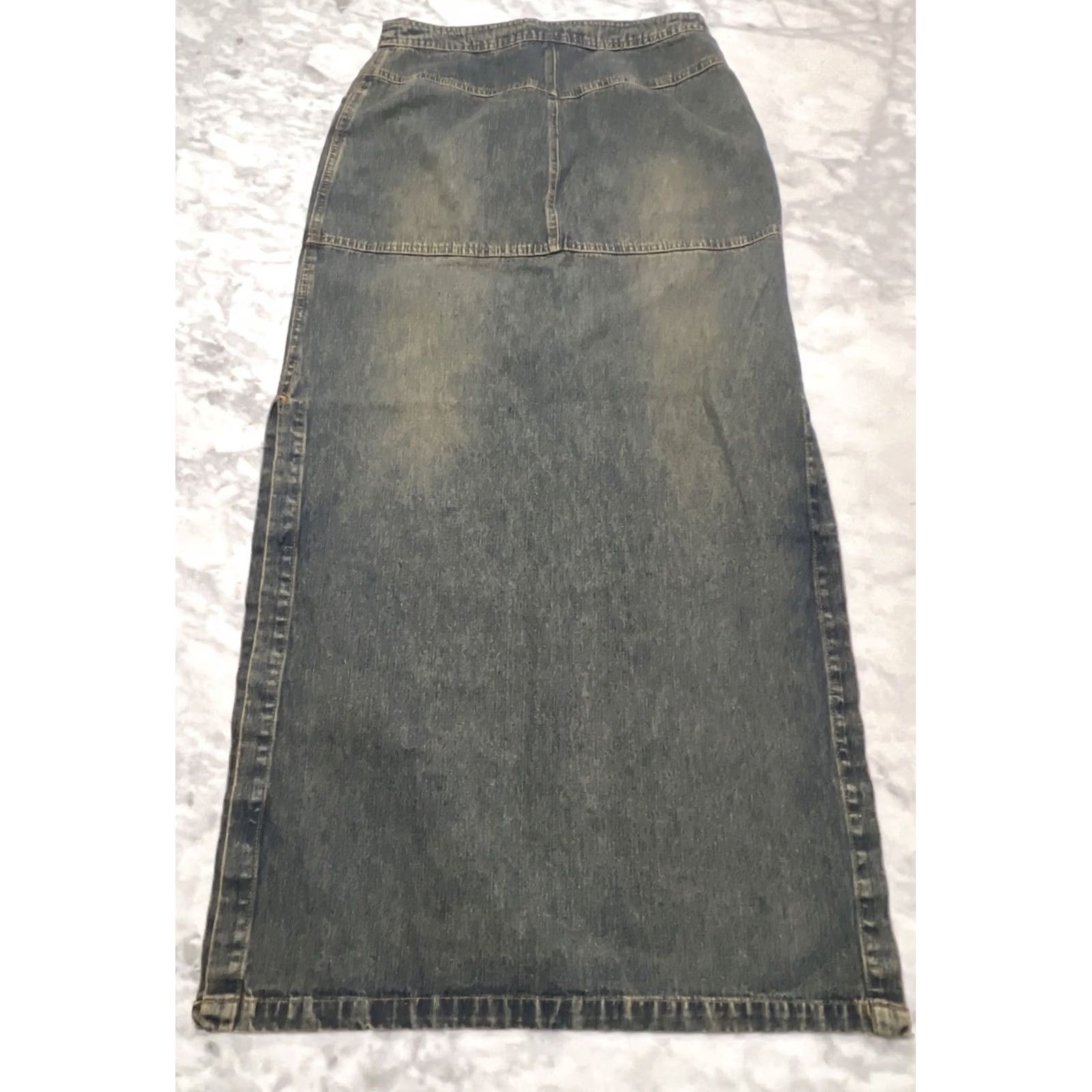 Vintage VINTAGE Newport News Jeanology Denim Long Skirt Women 8 Slits Cottage Core Western Size 30" / US 8 / IT 44 - 5 Thumbnail