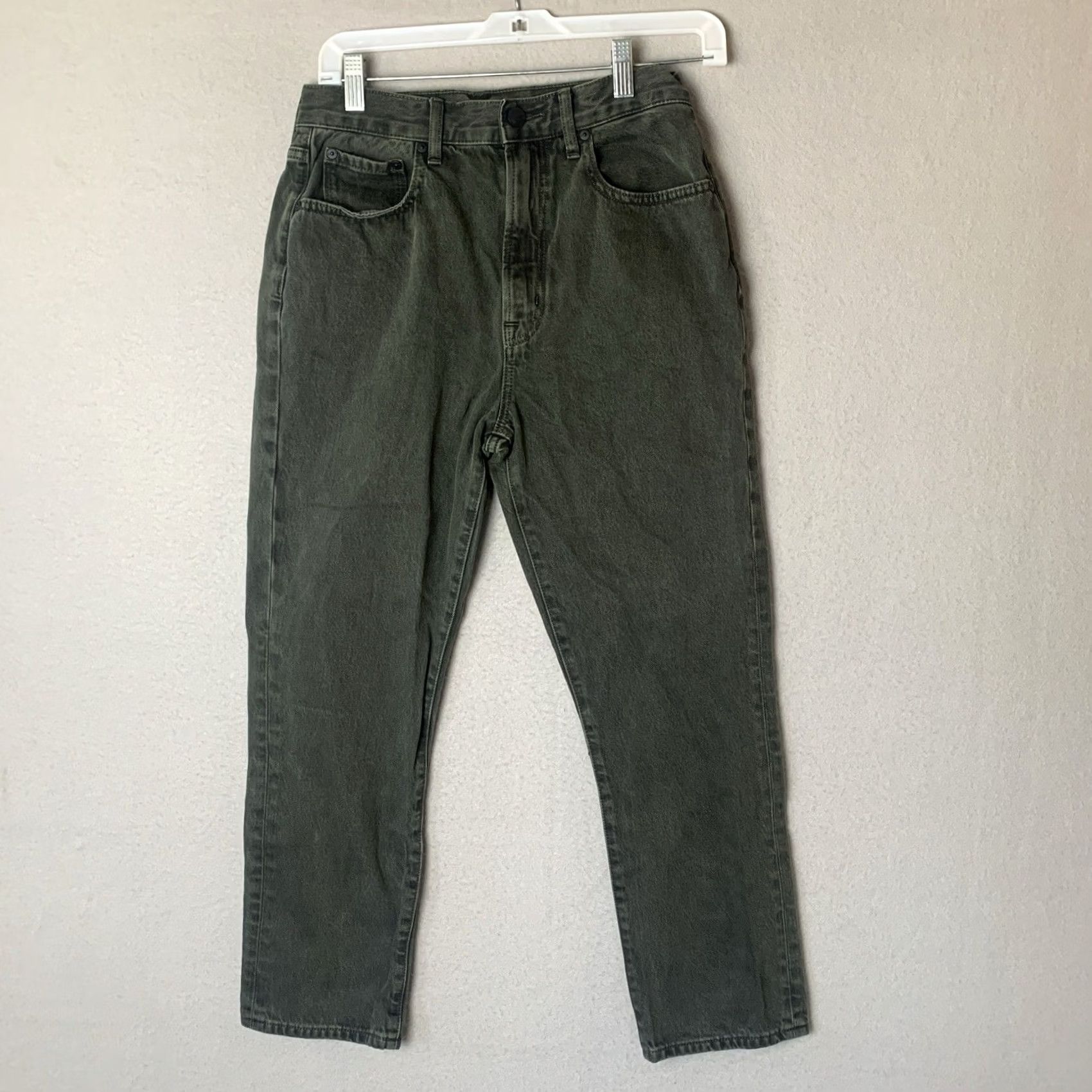 Outerknown Outerknown Jeans Women 27 Green Dune High Rise Slim Fit Y2K Minimalist Jeans Size 27" / US 4 / IT 40 - 2 Thumbnail