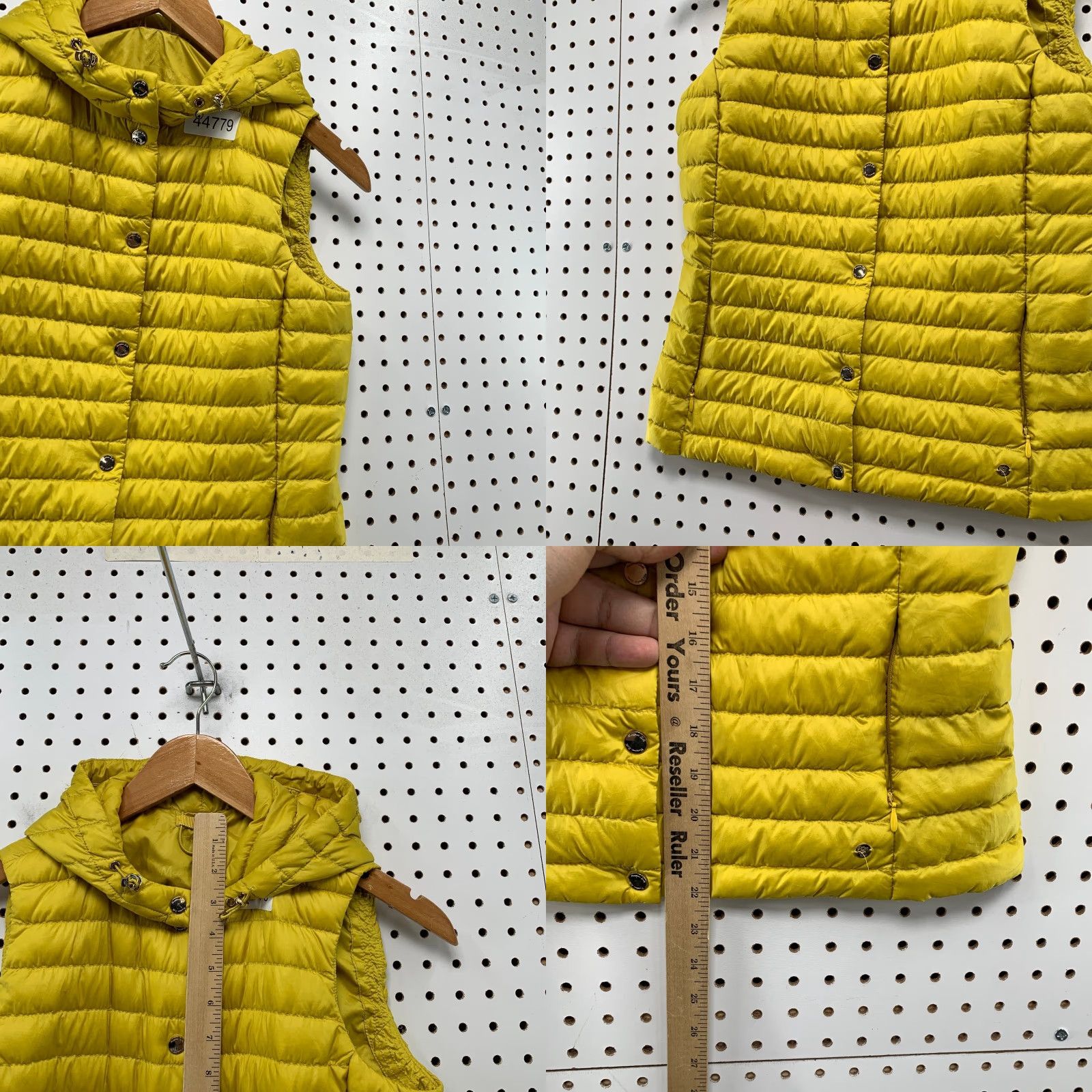 Massimo Dutti Massimo Dutti Down Puffer Vest Womens XS Yellow Hooded Sleeveless XS Vest Women Puffer Yellow Massimo Dutti Down Hooded Vest Ladies XS Yellow Size XS / US 0-2 / IT 36-38 - 8 Thumbnail