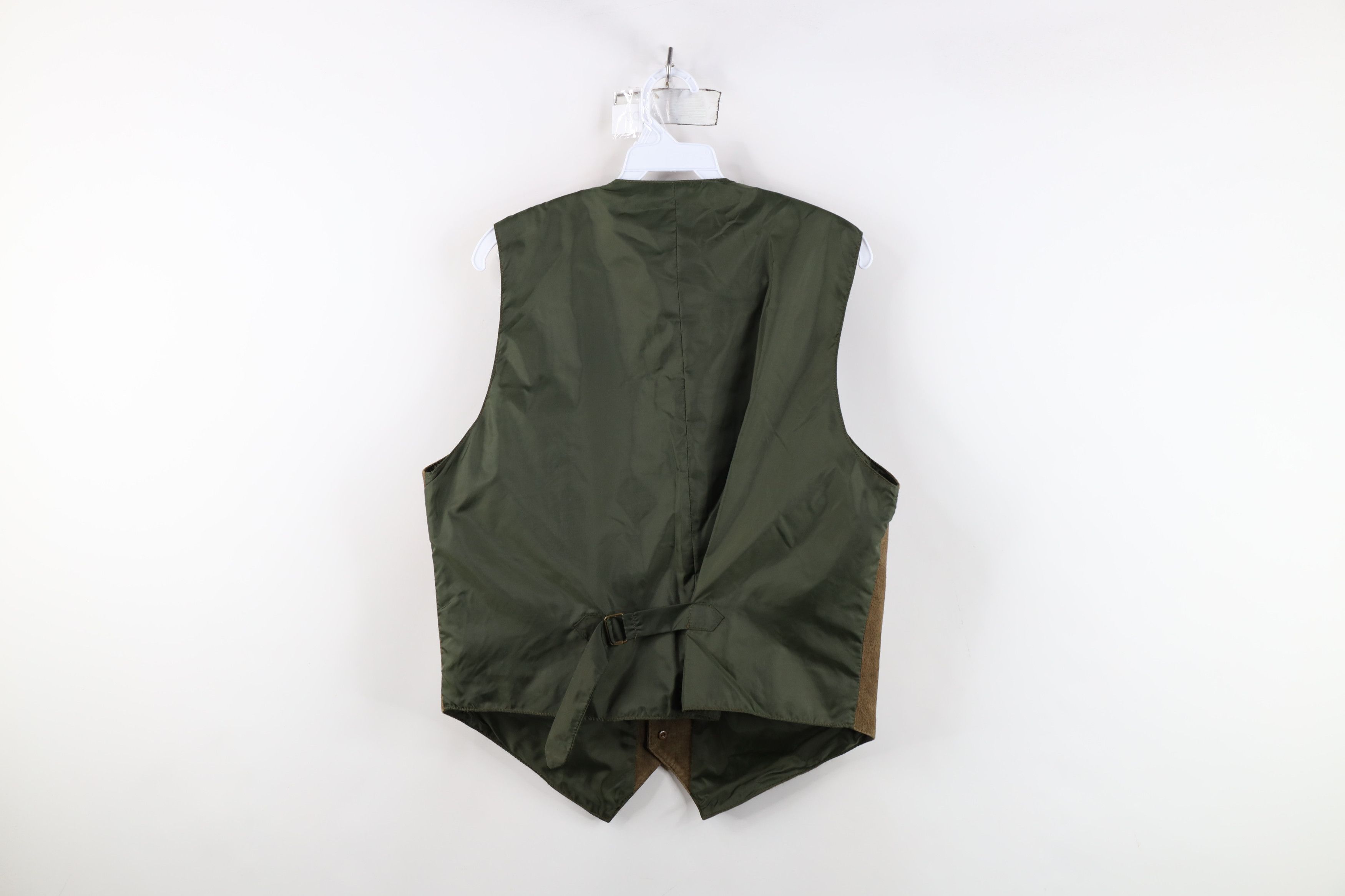 Vintage Vintage 90s Streetwear Buckle Back Suede Leather Vest Size US M / EU 48-50 / 2 - 12 Thumbnail
