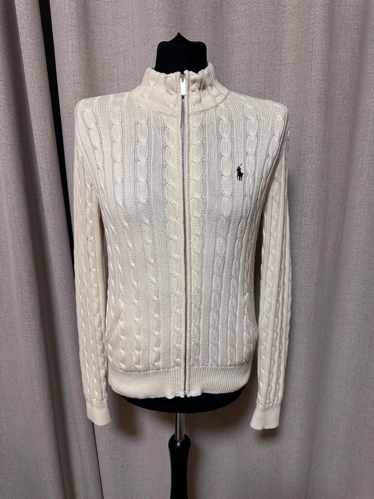 Polo Ralph Lauren Polo Ralph Lauren Cotton Cable Full Zip Andover Cream Sz XL Size US XL / EU 56 / 4 - 1 Thumbnail