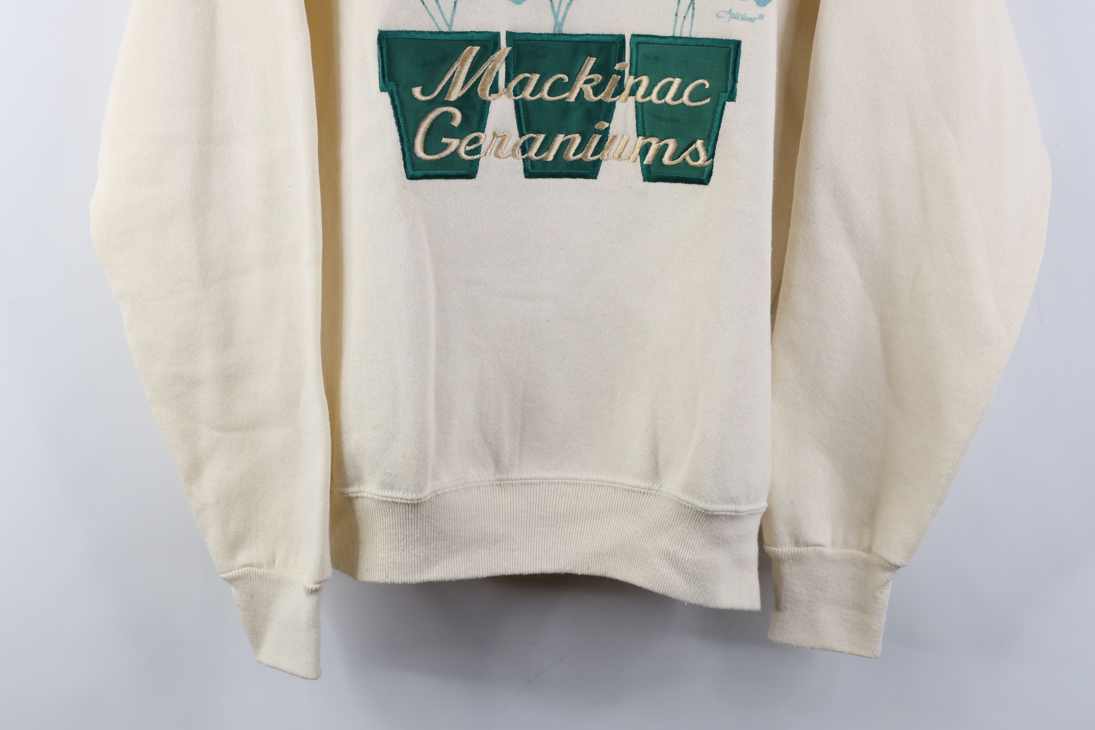 Vintage Vintage 90s Streetwear Geraniums Flower Sweatshirt USA Size M / US 6-8 / IT 42-44 - 3 Thumbnail