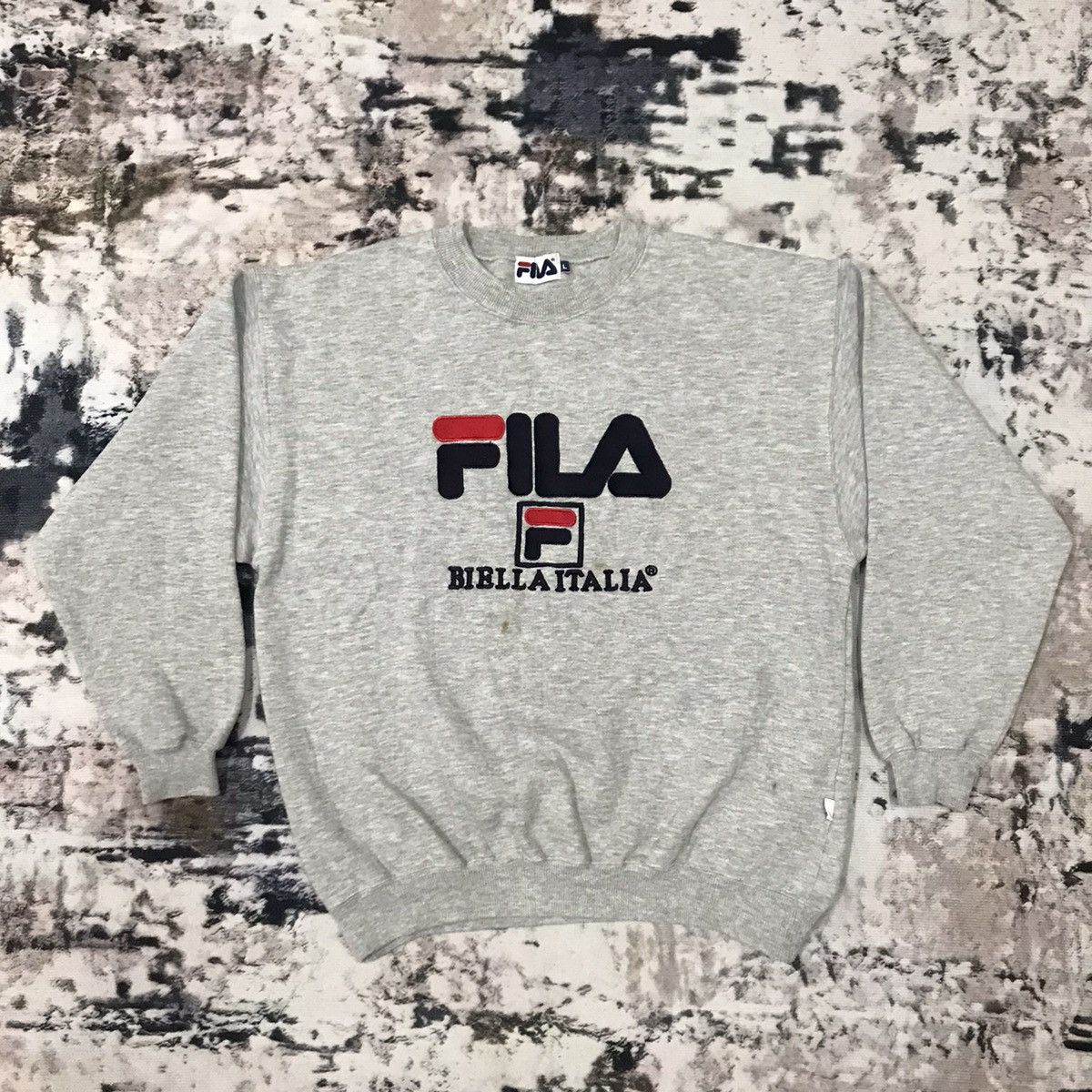 Vintage Fila Biella Italia Embroidery Logo Sweatshirt