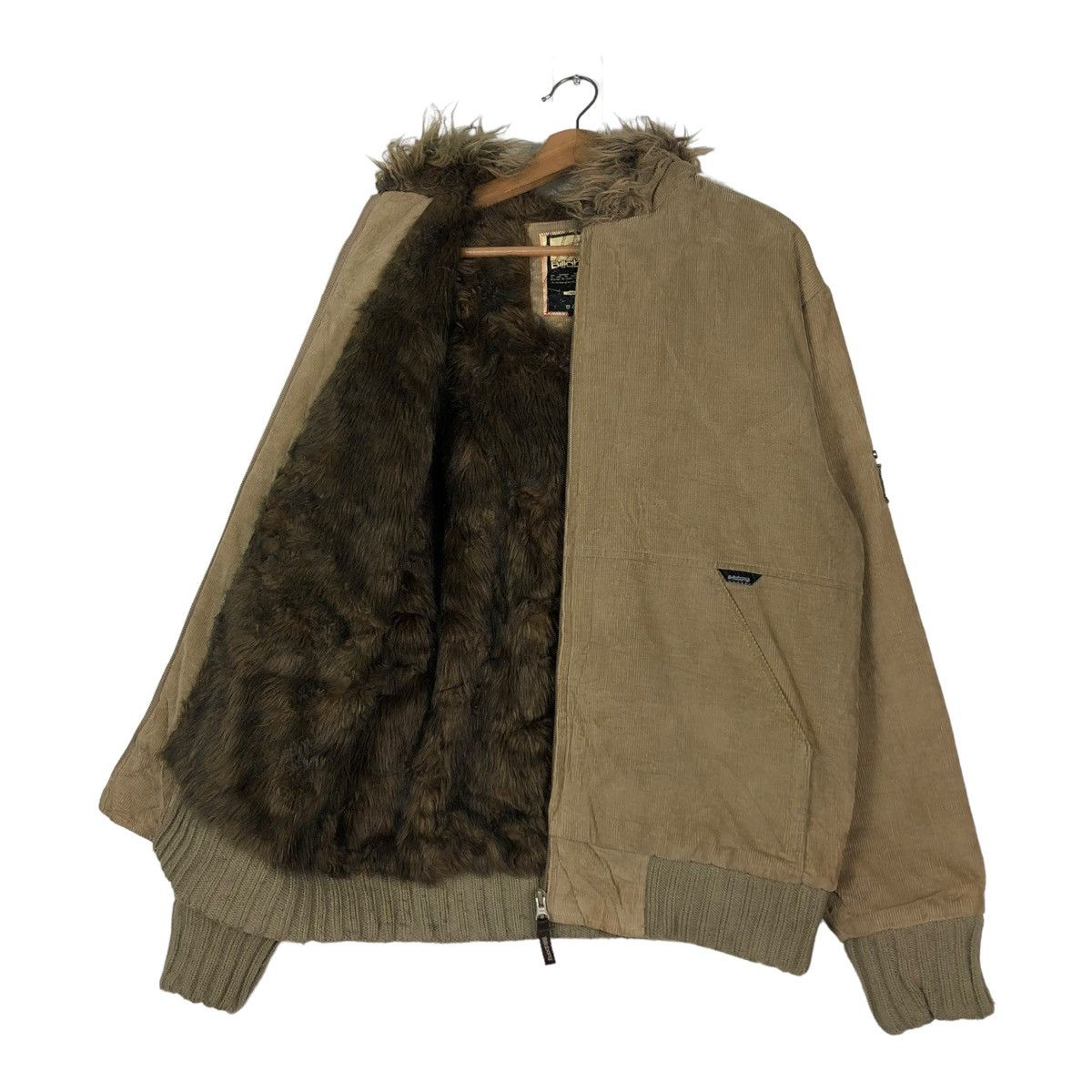Billabong 🔥VINTAGE BIKER BOMBER JACKET BILLABONG MINK FUR HOODIE Size US M / EU 48-50 / 2 - 13 Thumbnail
