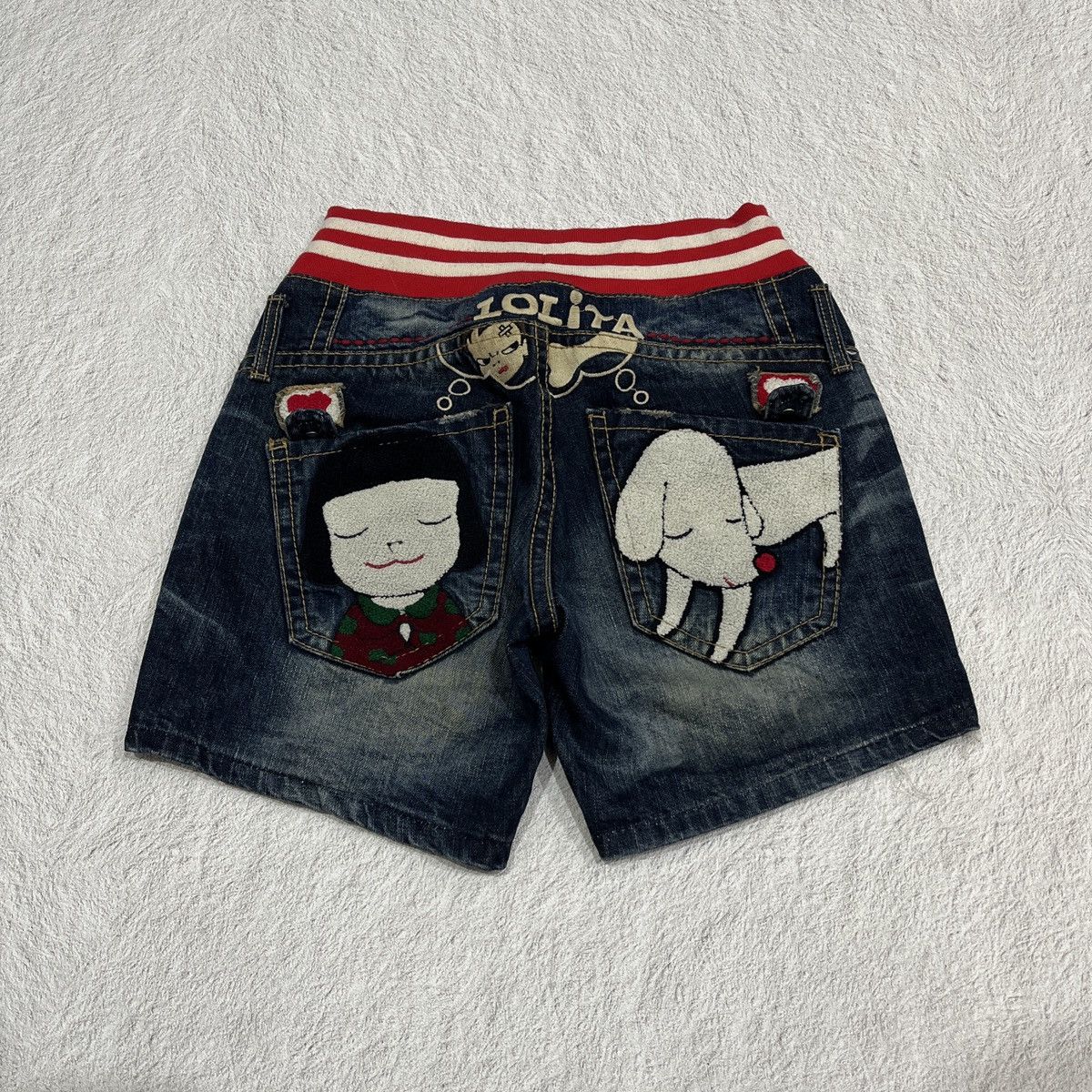 If Six Was Nine 2000s Yoshitomo nara x Lolita jeans L.G.B. Cut Denim Size US 30 / EU 46 - 1 Thumbnail