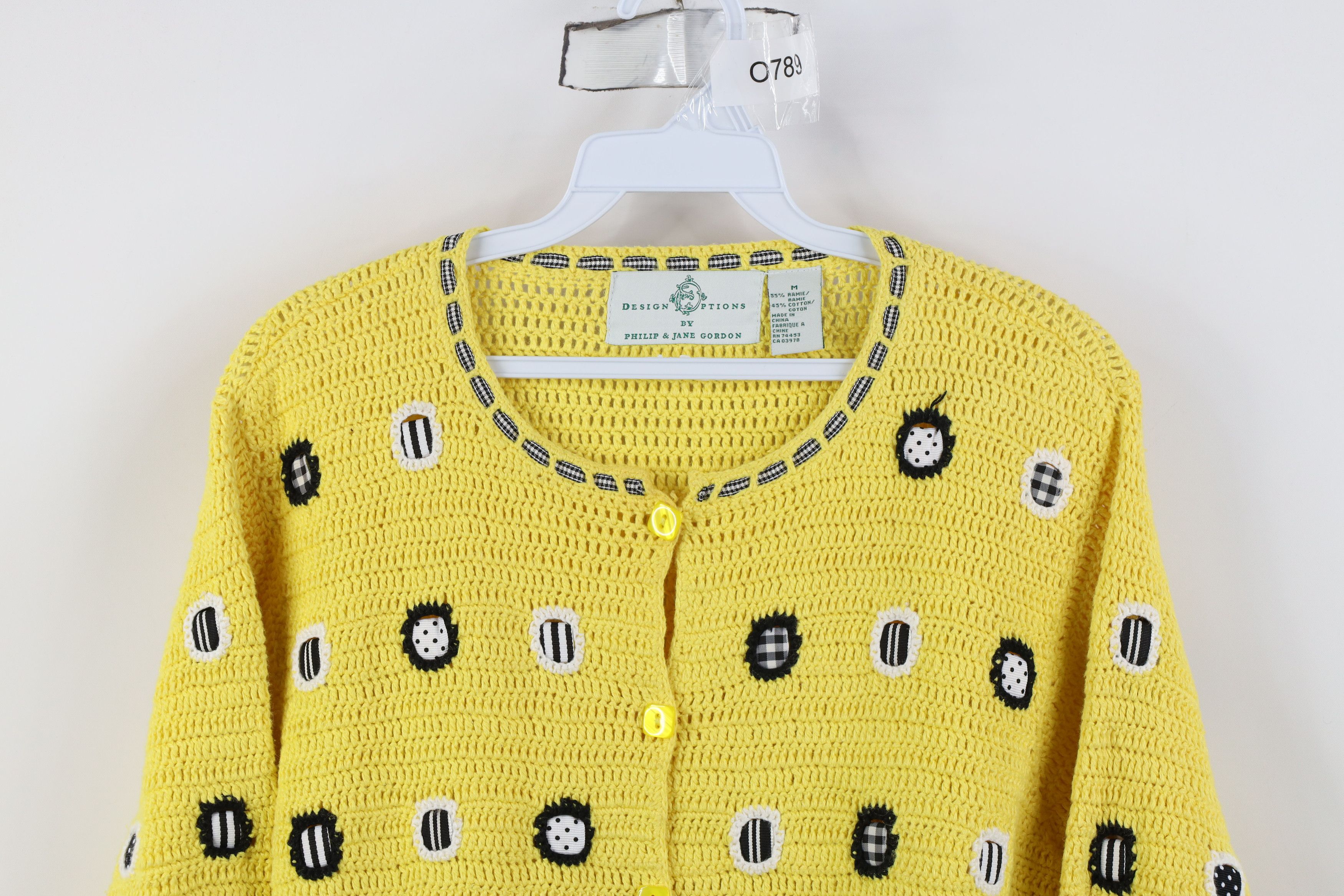 Vintage Vintage Design Options Philip Jane Gordon Cardigan Sweater Size M / US 6-8 / IT 42-44 - 2 Thumbnail