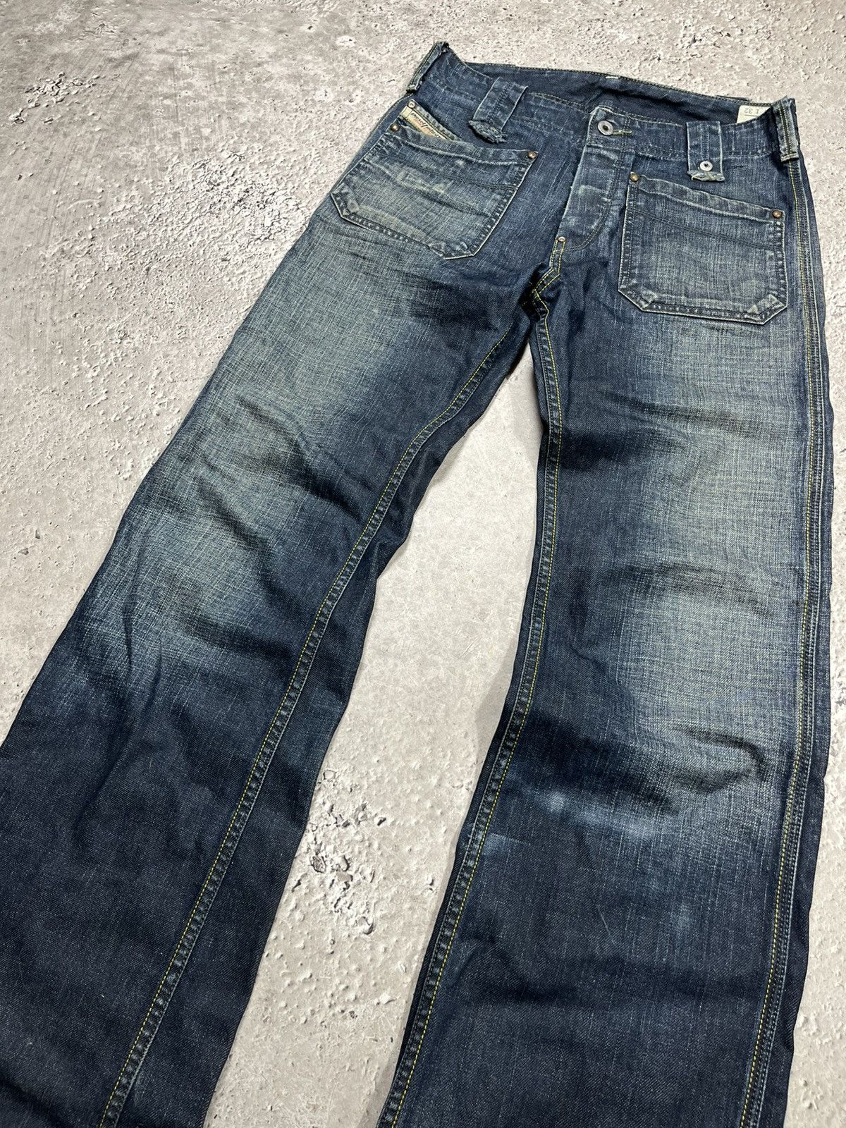 Diesel Diesel Morix Distressed Jeans Blue W27 L32 Size US 27 - 4 Thumbnail